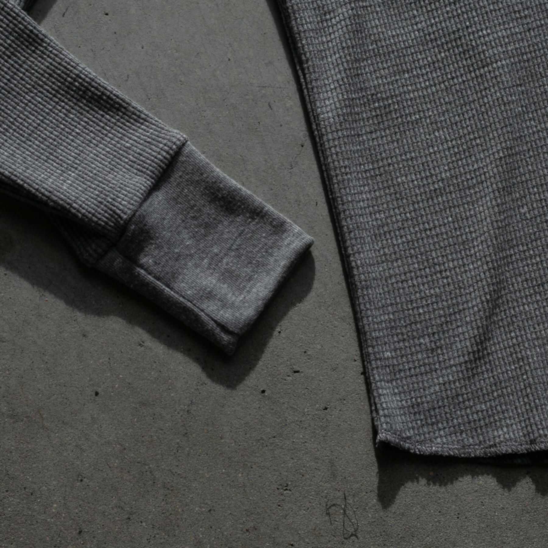 gustin waffle henley 2 pack (heather grey, ocean)