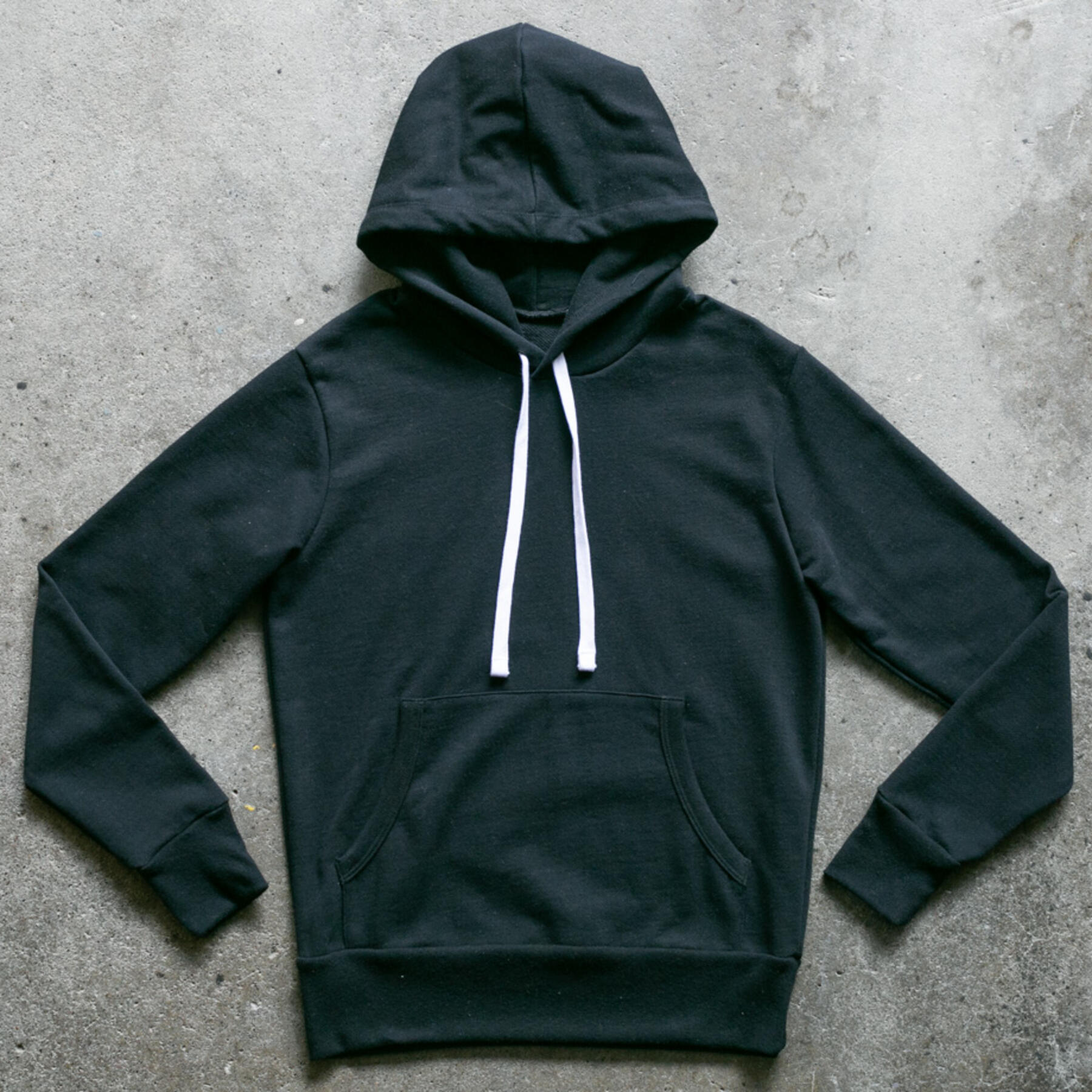 gustin black french terry pullover