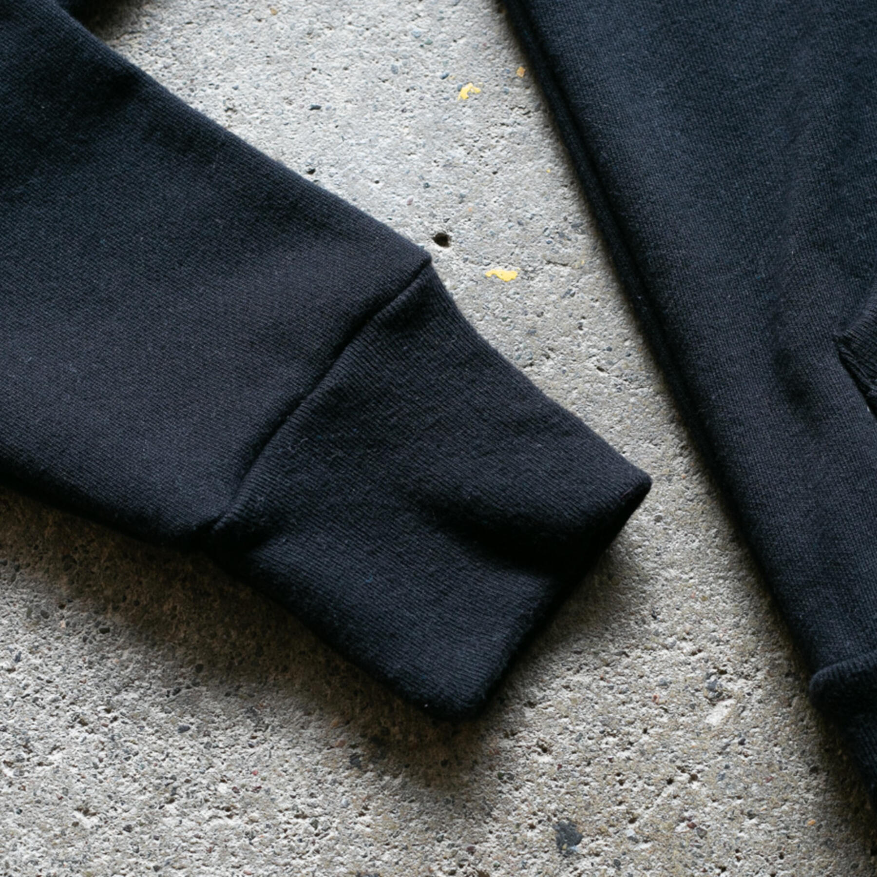 gustin black french terry pullover