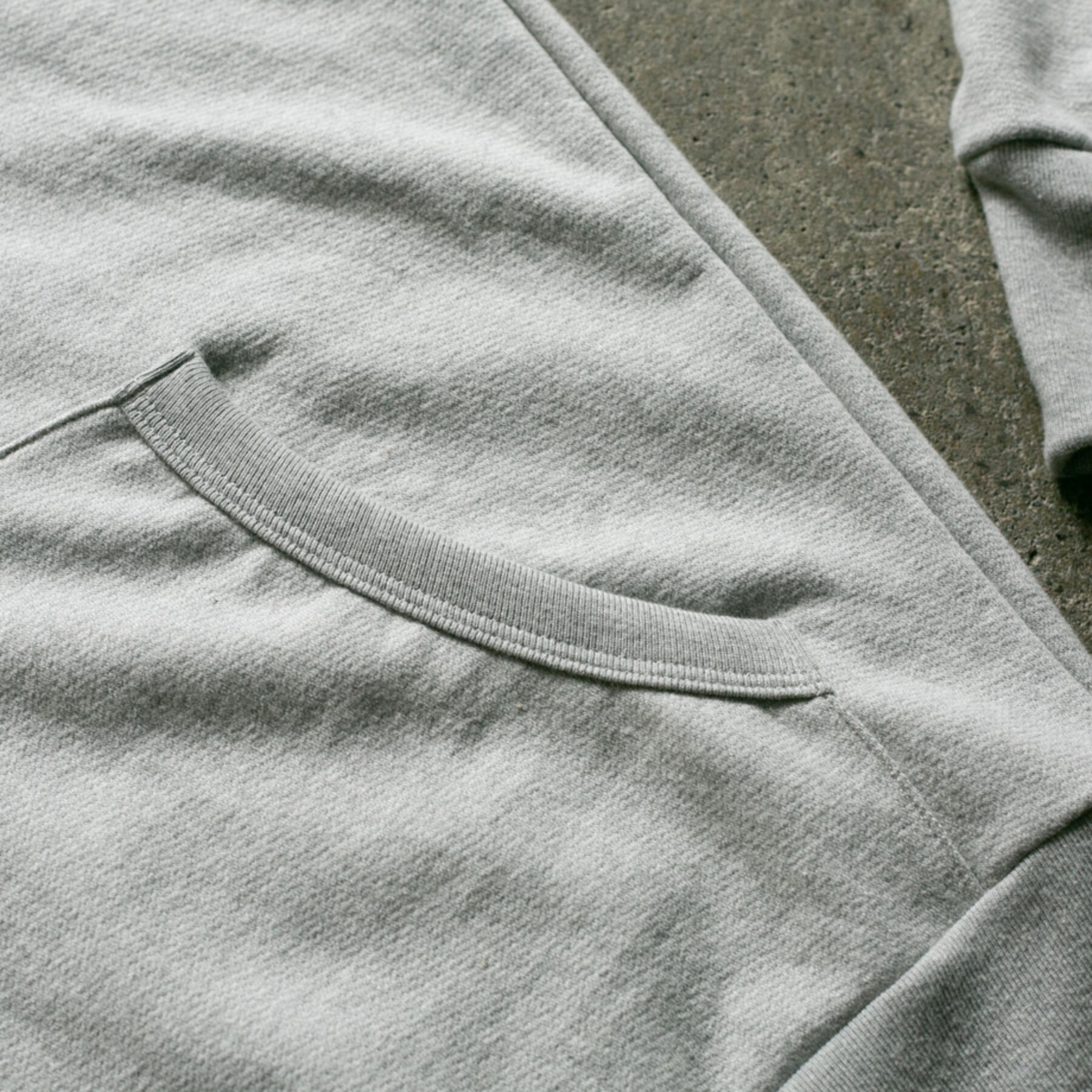 gustin heather grey french terry pullover