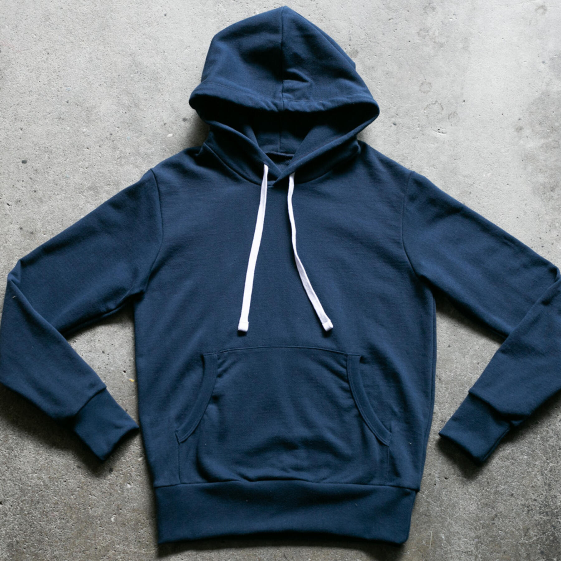 gustin navy french terry pullover