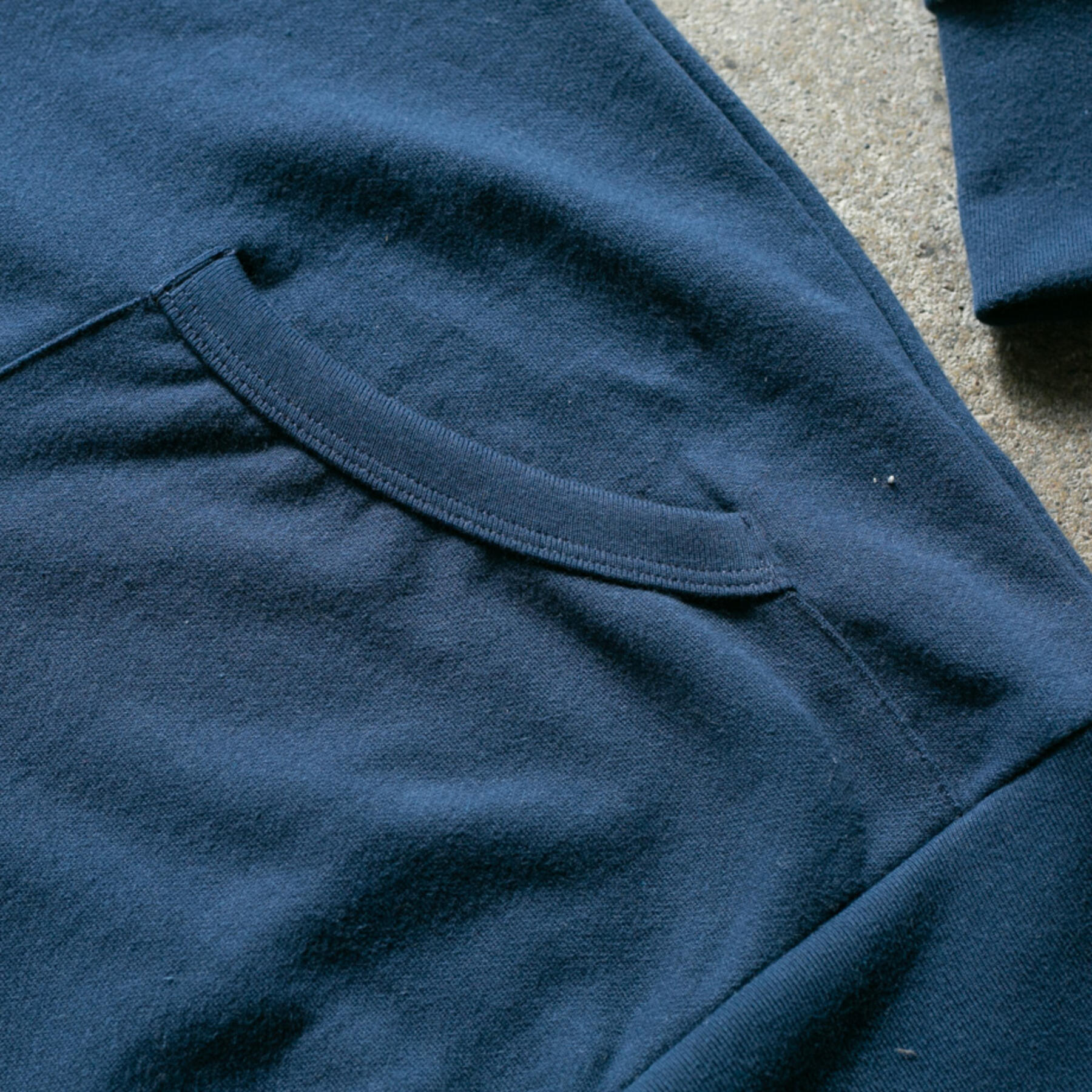 gustin navy french terry pullover