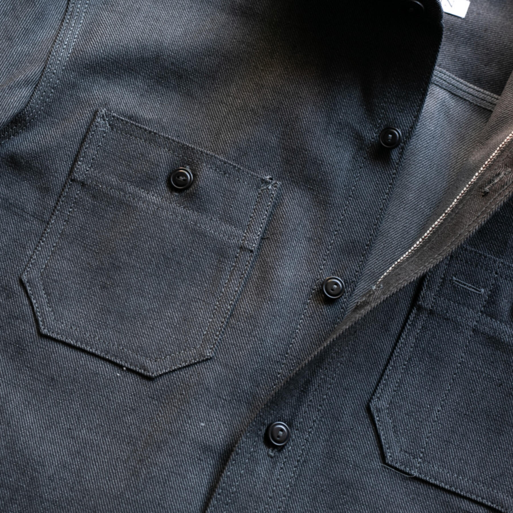 gustin #72 gunmetal selvedge workshirt