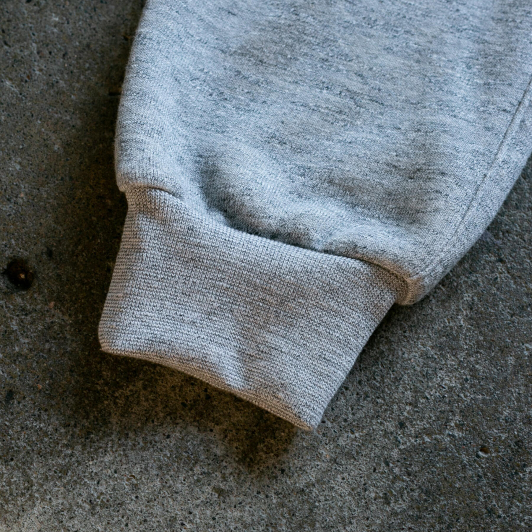 gustin twisted yarn fleece sweatpants - heather grey