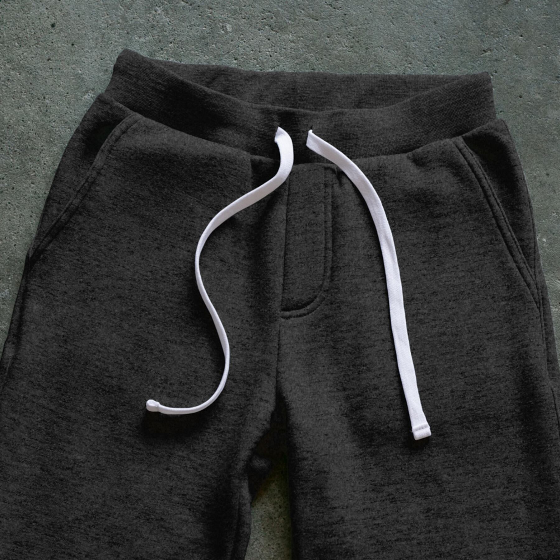 gustin twisted yarn fleece sweatpants - charcoal