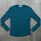 gustin waffle crewneck - blue-green