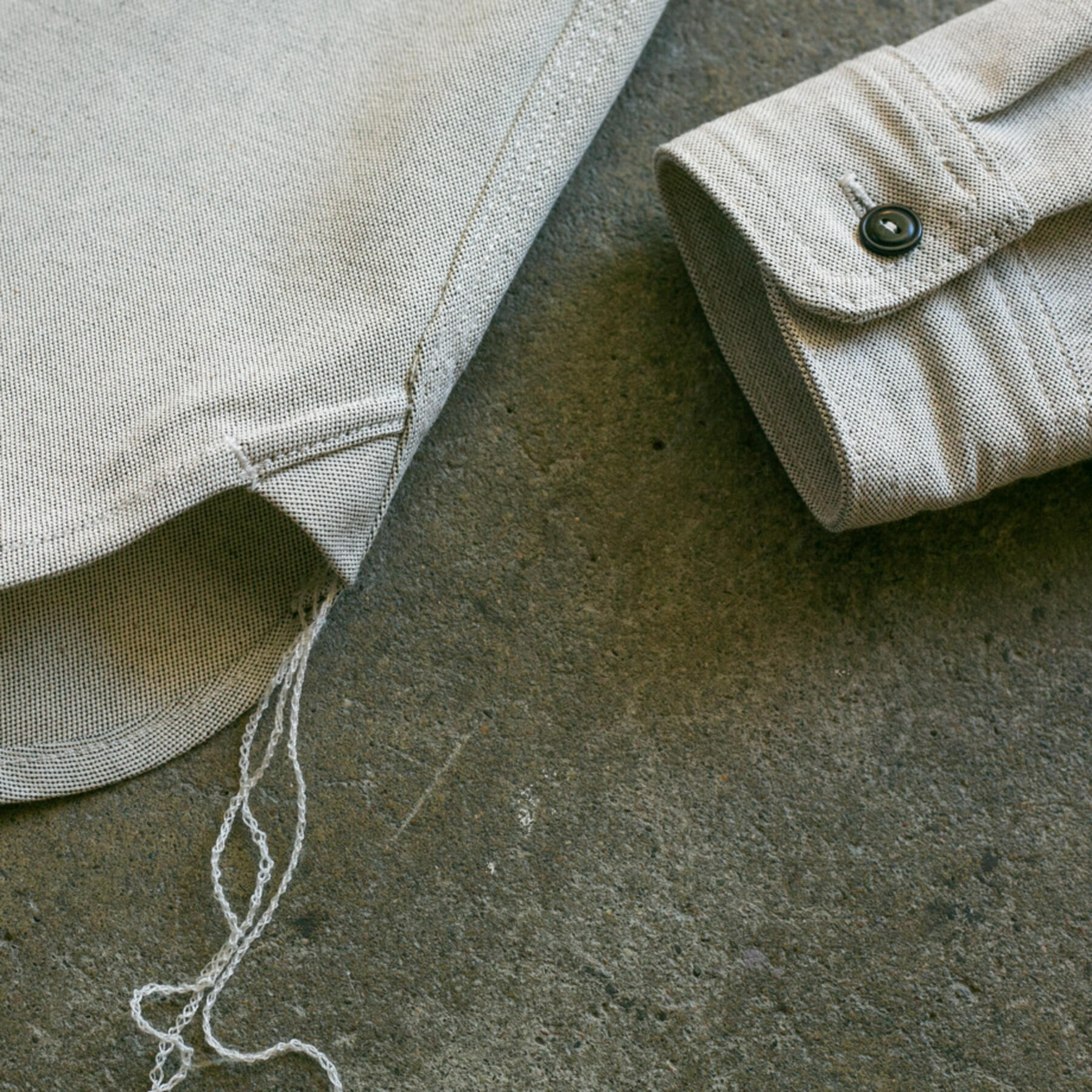 gustin #25 cone salt and pepper canvas workshirt