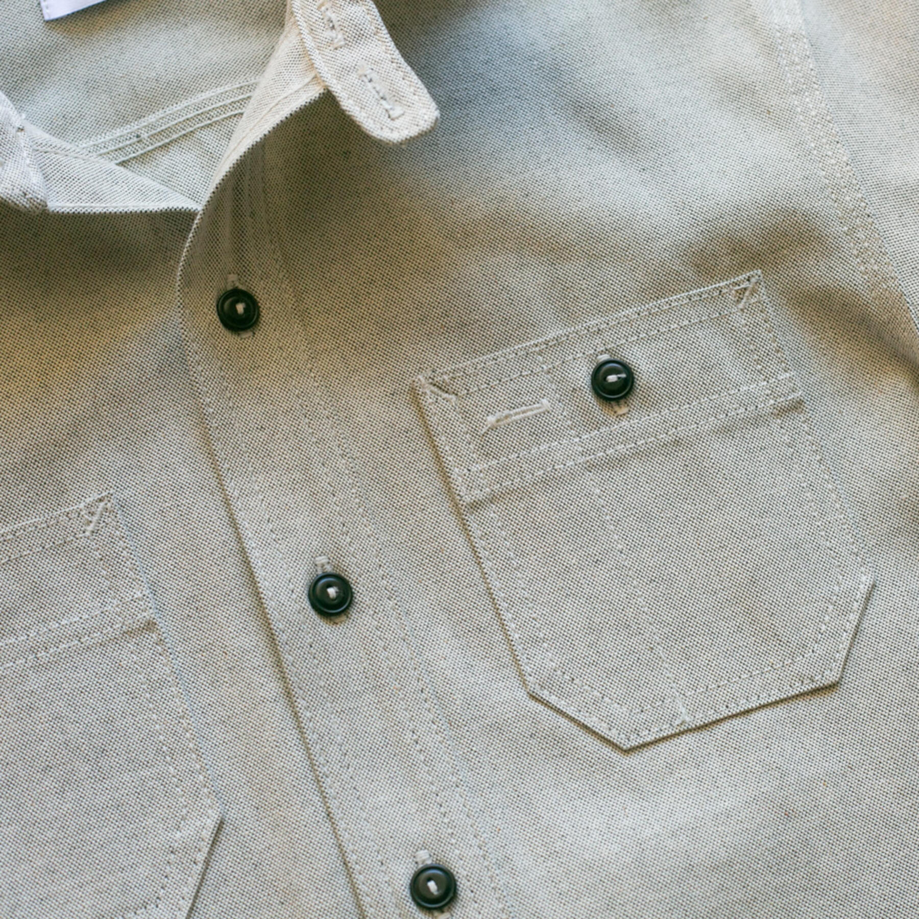 gustin #25 cone salt and pepper canvas workshirt