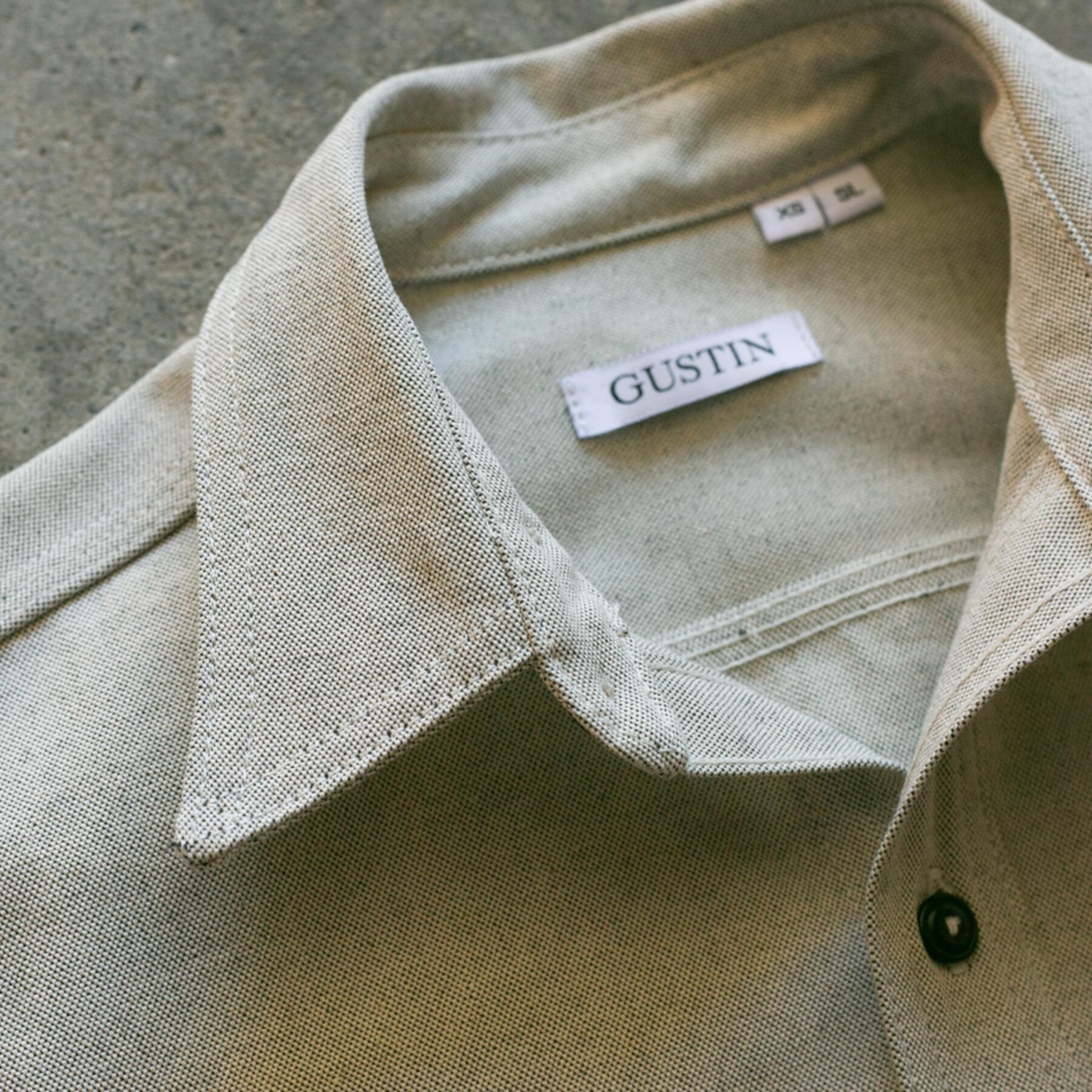 gustin #25 cone salt and pepper canvas workshirt