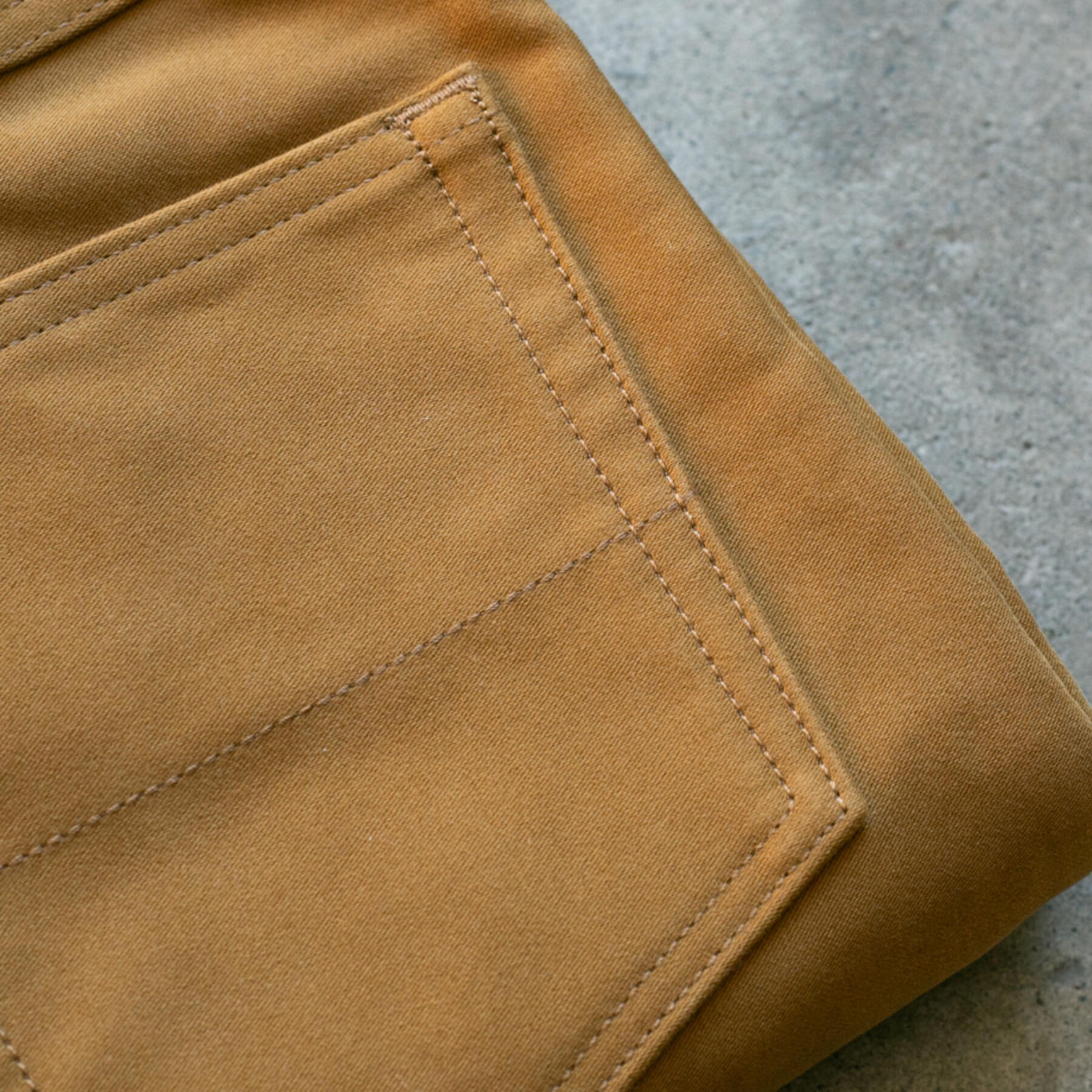 gustin #87 japan heavy moleskin 5 pocket - gold camel