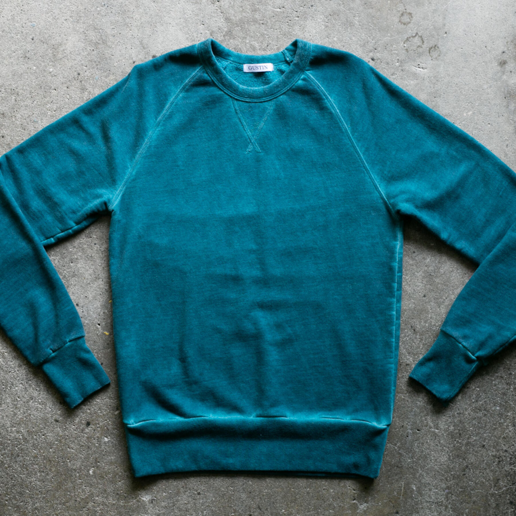 gustin vintage wash sweatshirt 3 pack (oxblood, royal, teal)