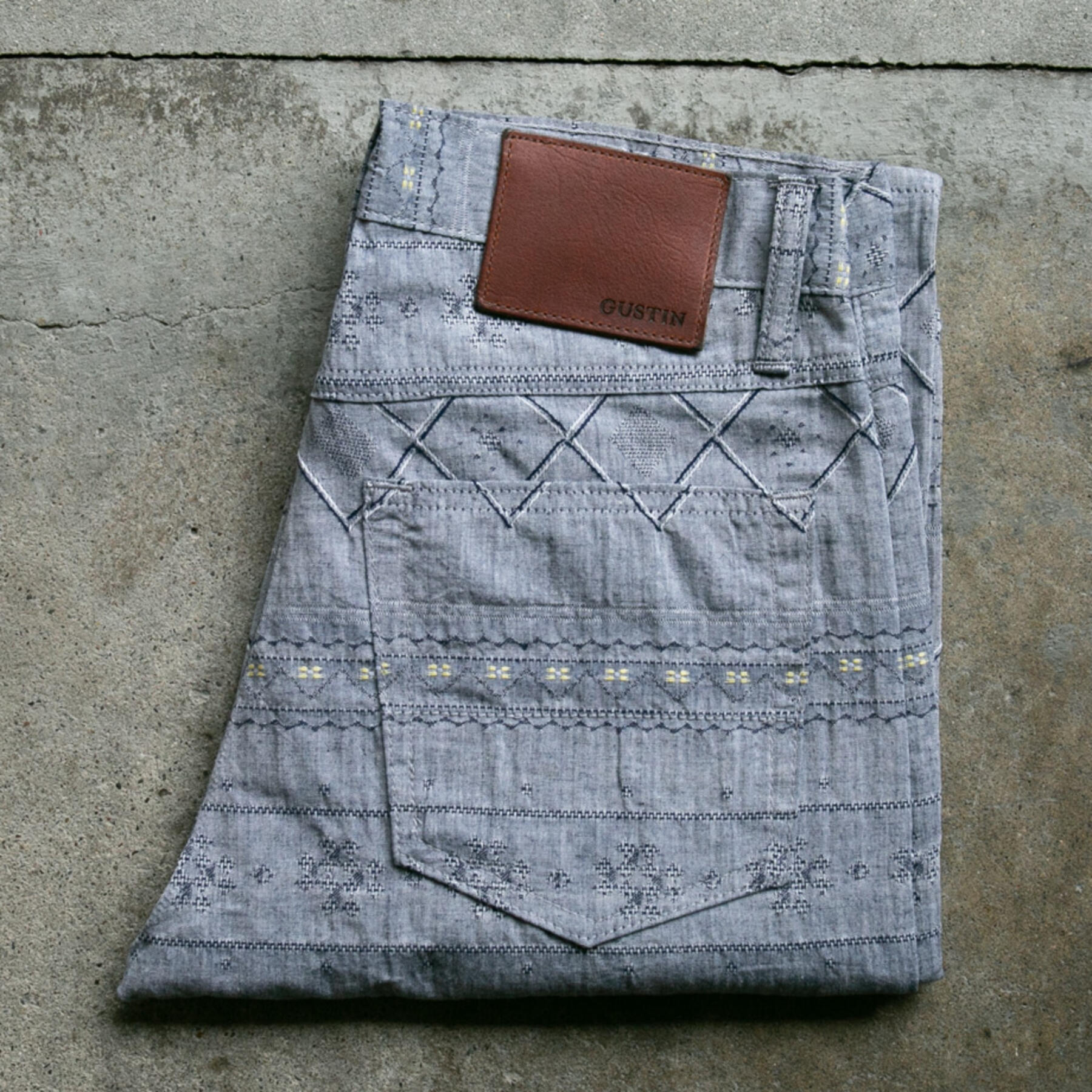 gustin #89 art jacquard 5 pocket