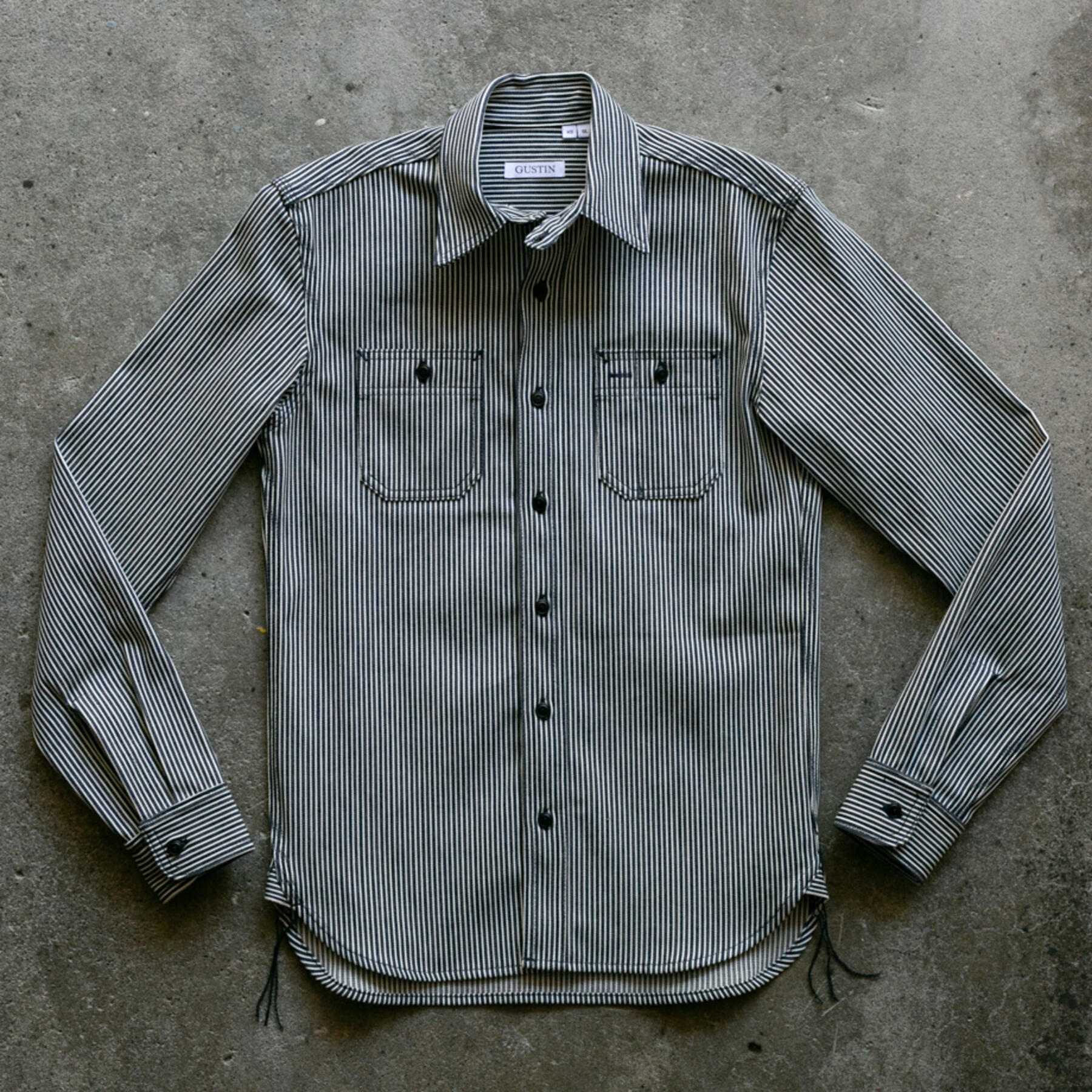 gustin #76 japan hickory stripe workshirt