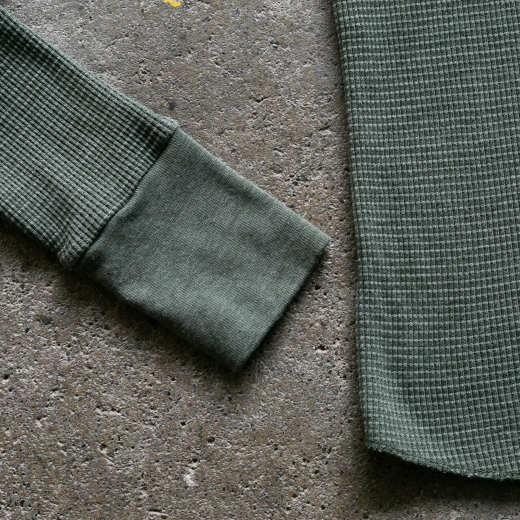 gustin waffle henley - olive drab