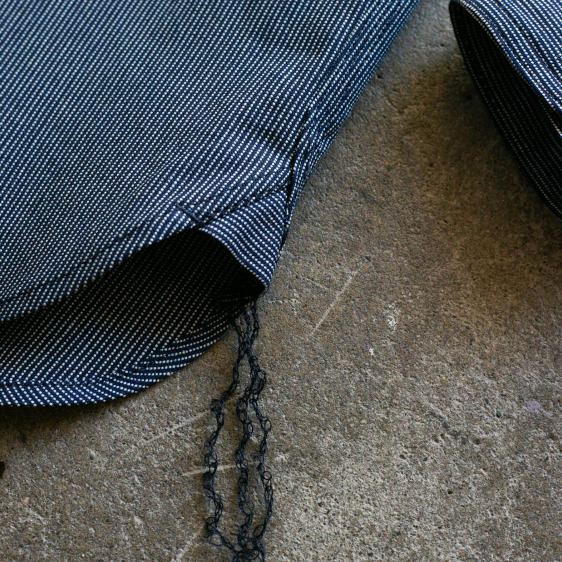 gustin #78 vintage ticking stripe workshirt - indigo