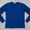 gustin long sleeve heavyweight pigment dye t-shirt blue collection
