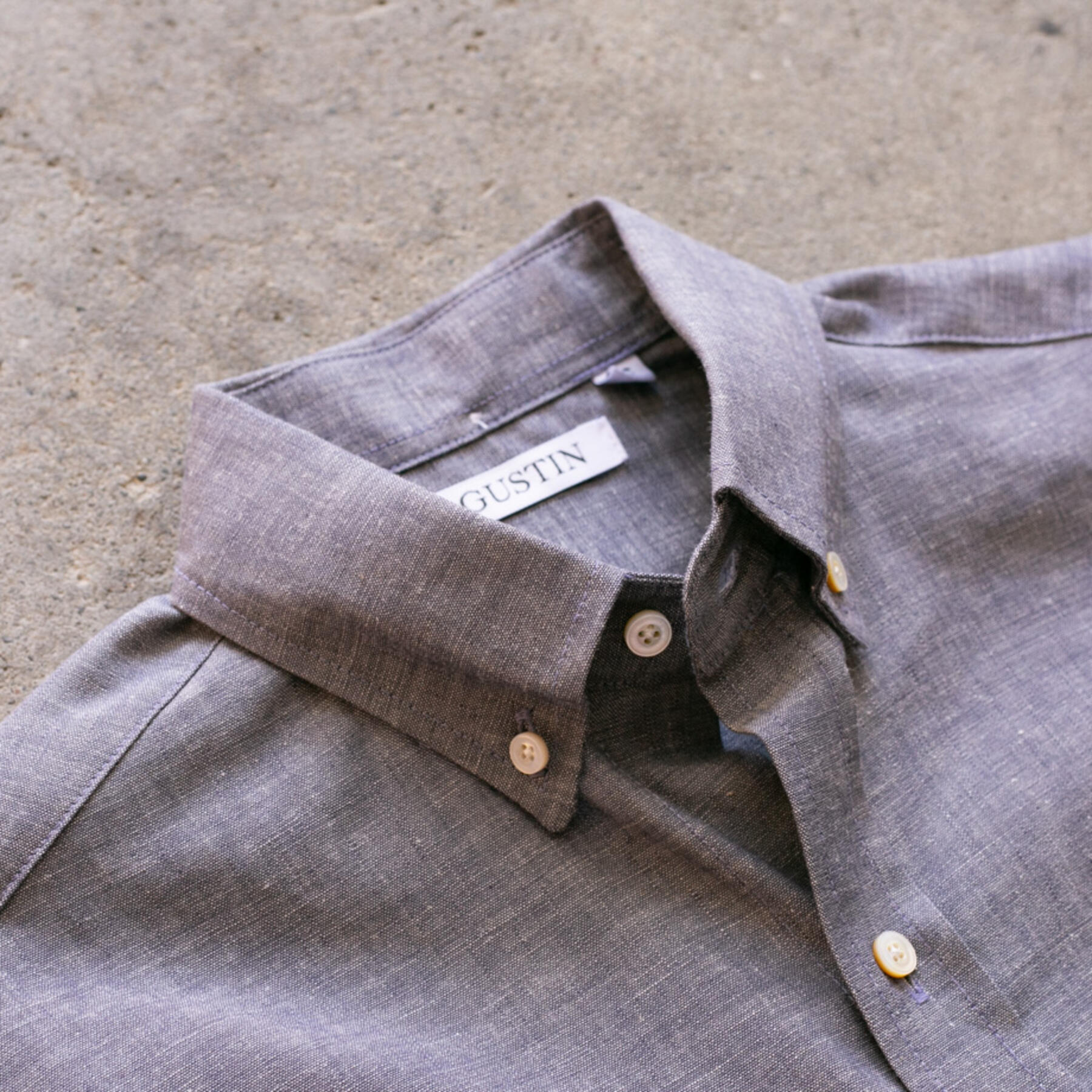 gustin #512 purple chambray