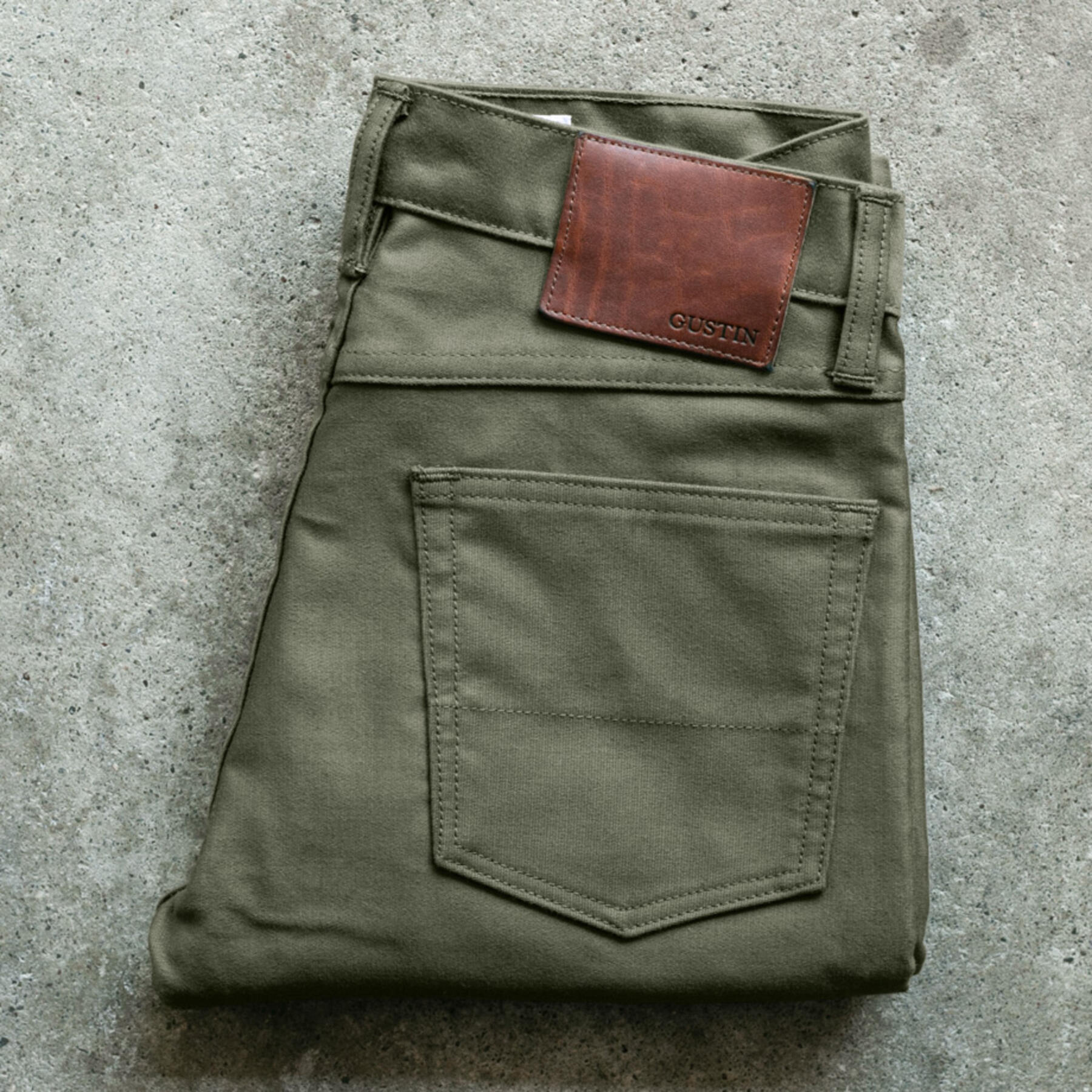 gustin #97 military corduroy 5 pocket - olive