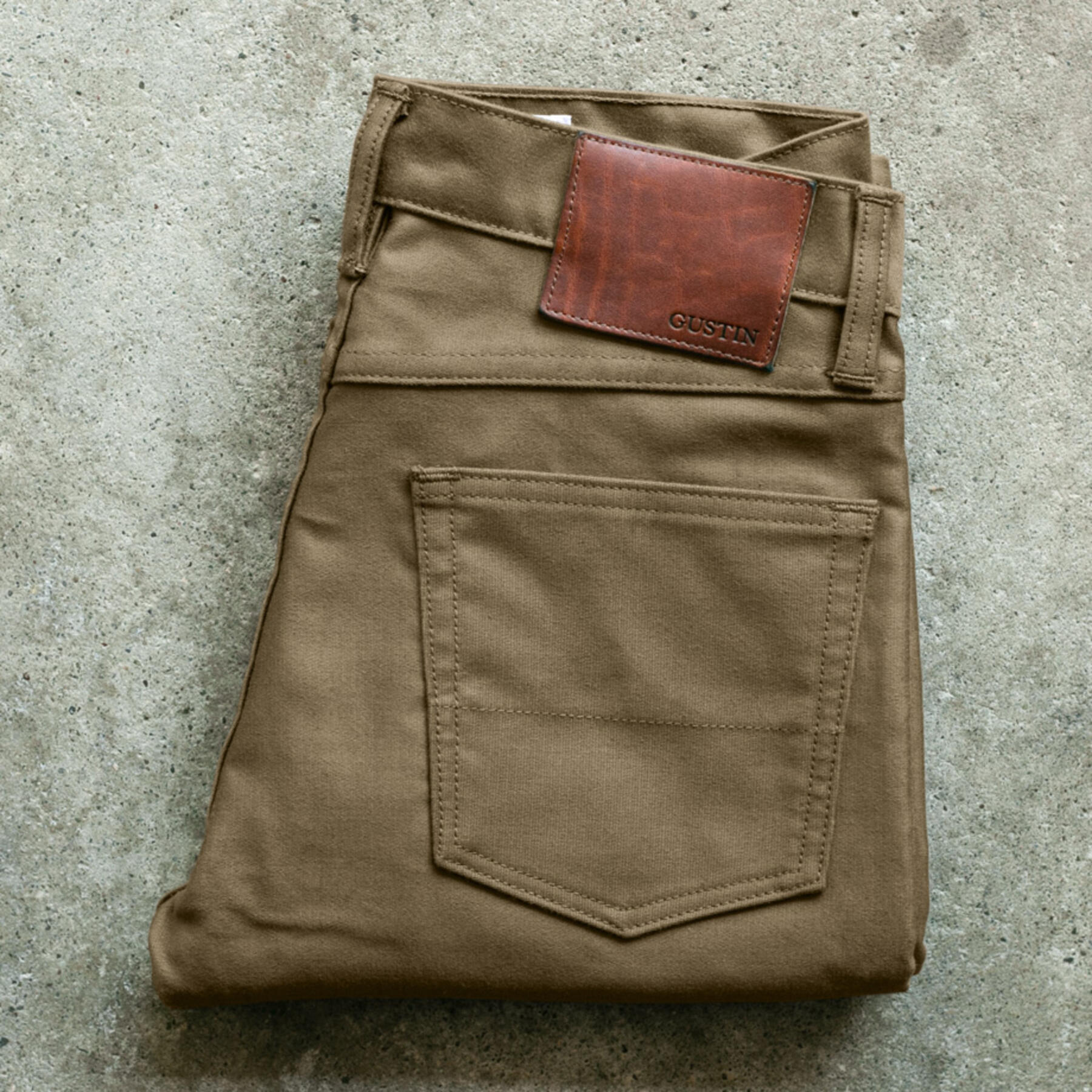 gustin #96 military corduroy 5 pocket - gold khaki