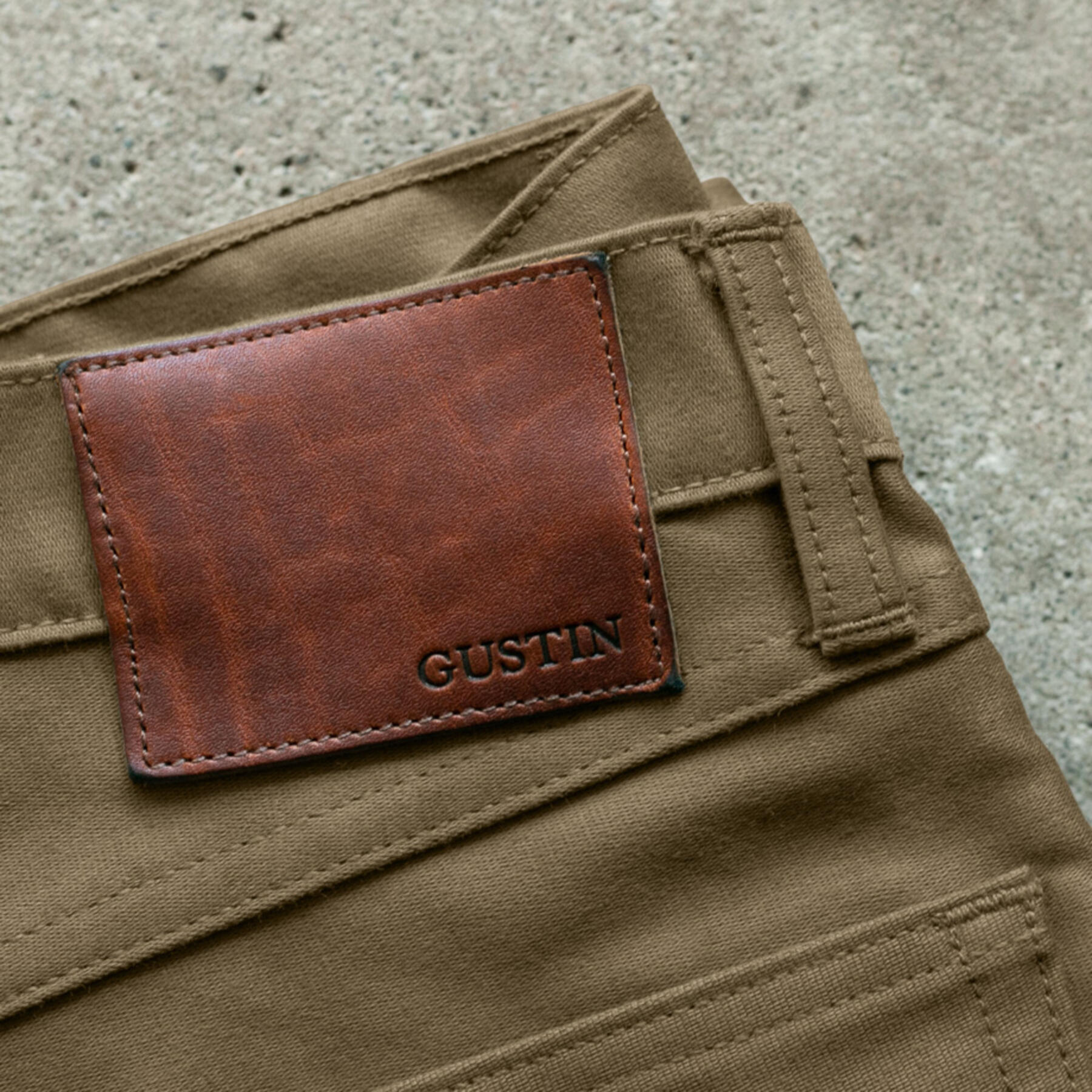 gustin #96 military corduroy 5 pocket - gold khaki