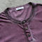 gustin vintage wash henley - oxblood