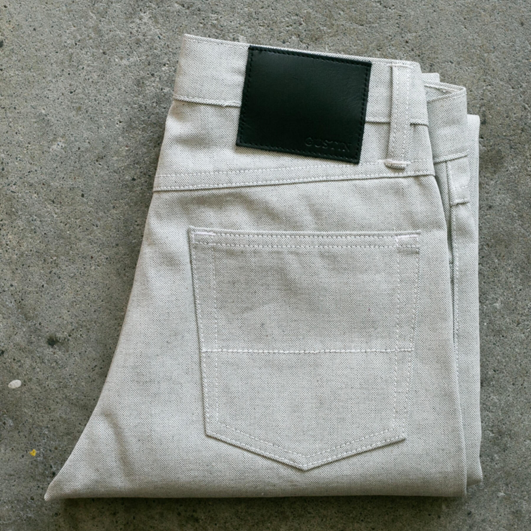 gustin #99 cone salt & pepper canvas 5 pocket