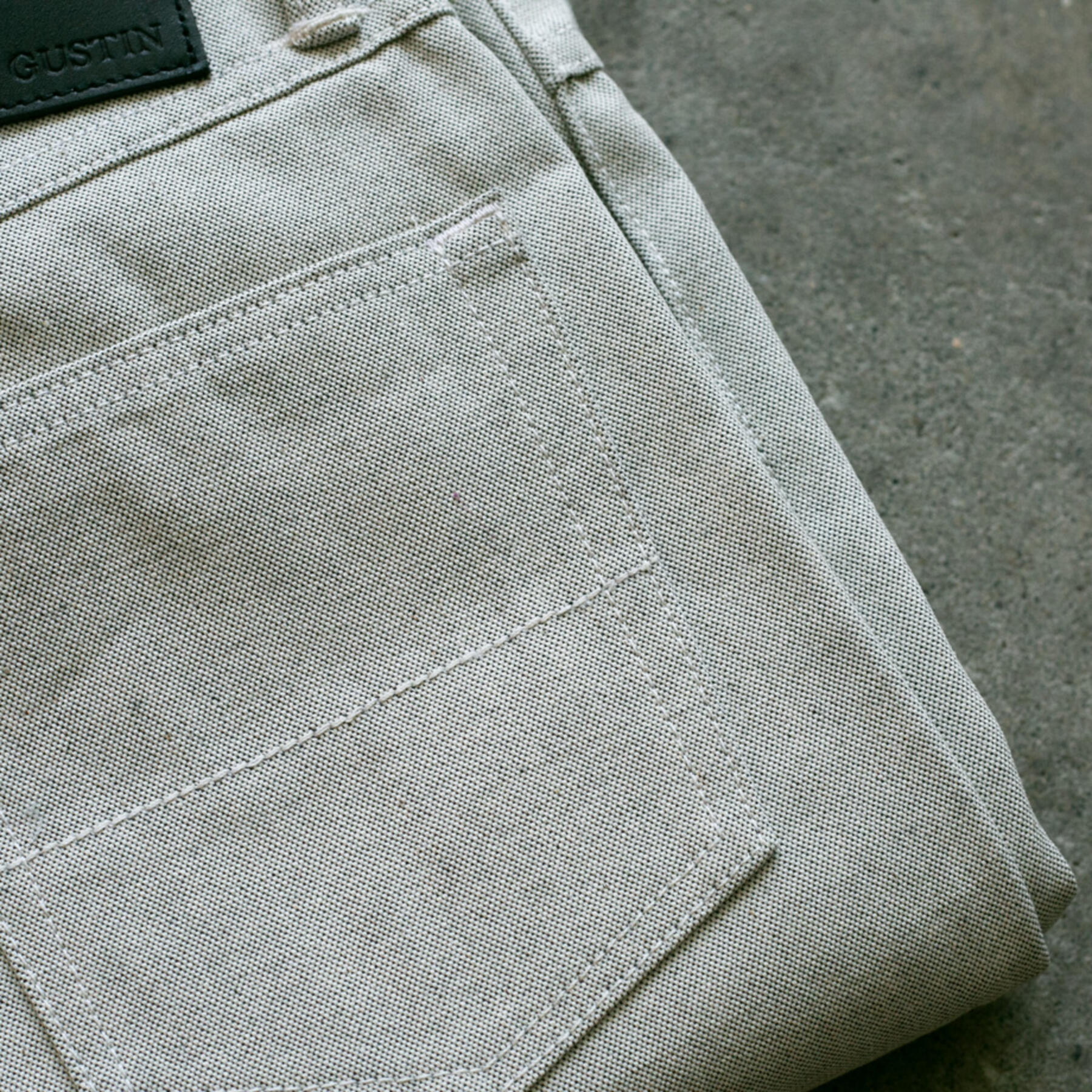 gustin #99 cone salt & pepper canvas 5 pocket