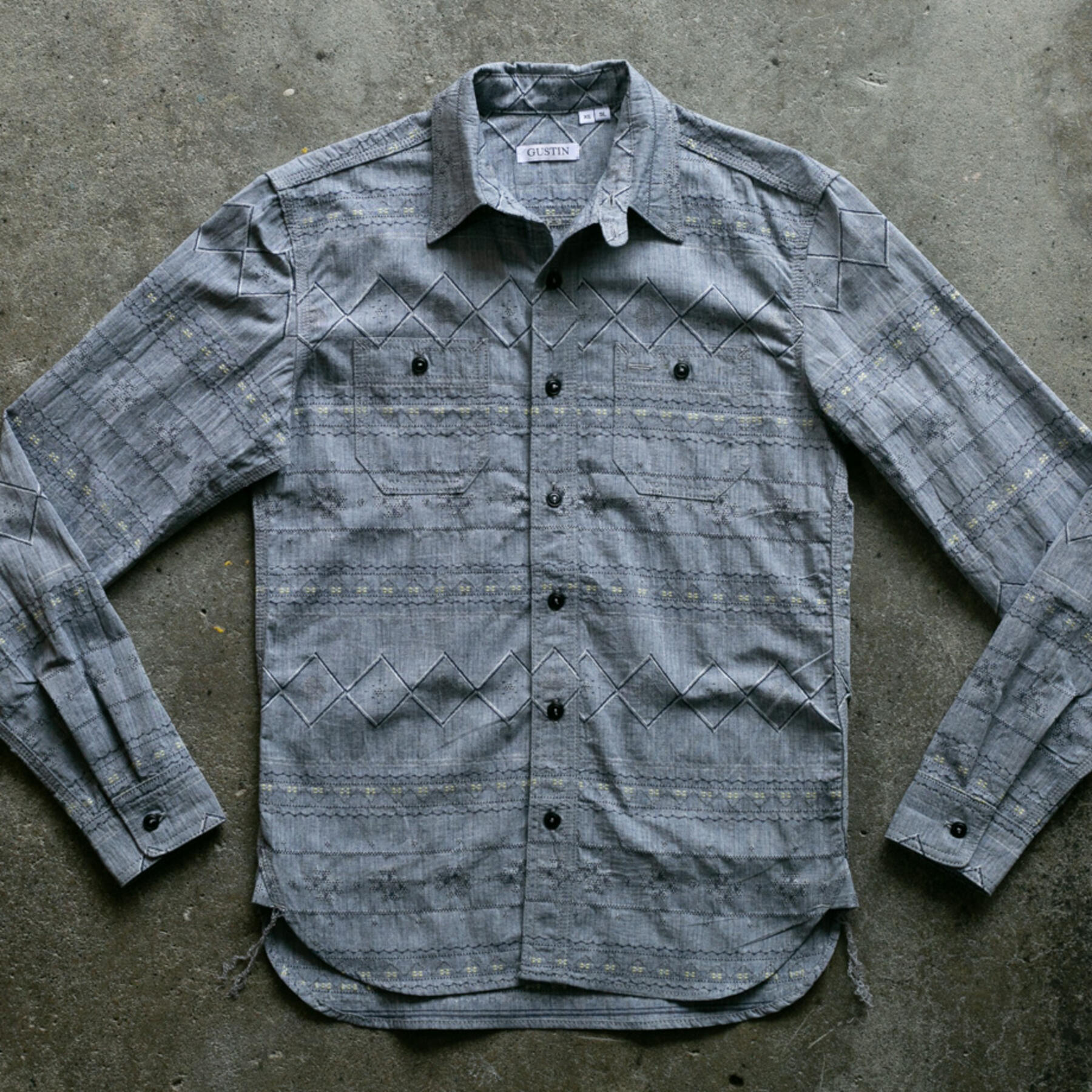gustin #81 art jacquard workshirt