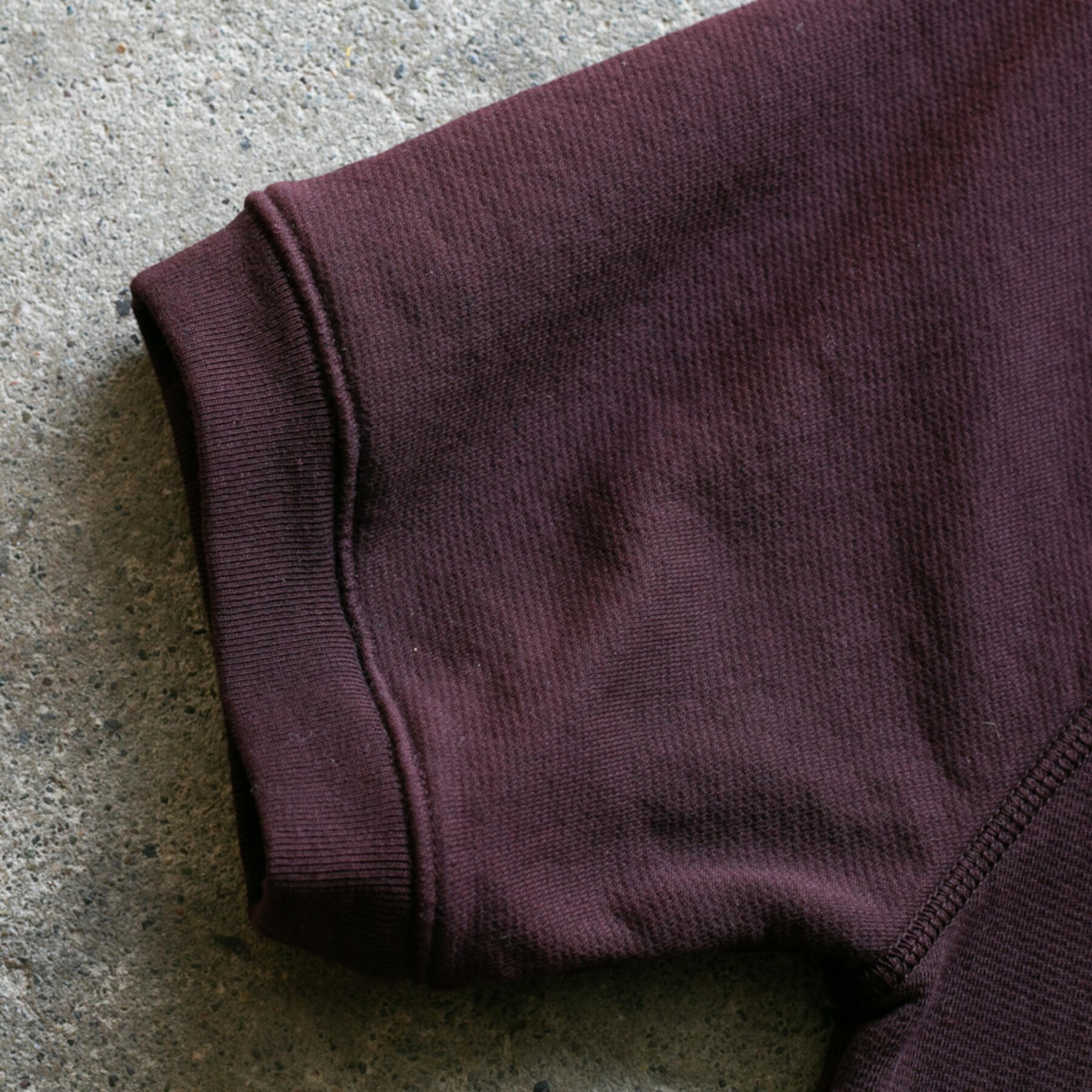 gustin short sleeve sweatshirt - oxblood
