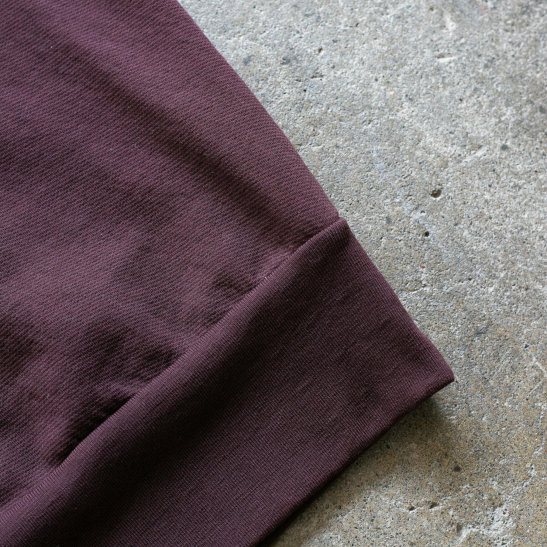 gustin short sleeve sweatshirt - oxblood