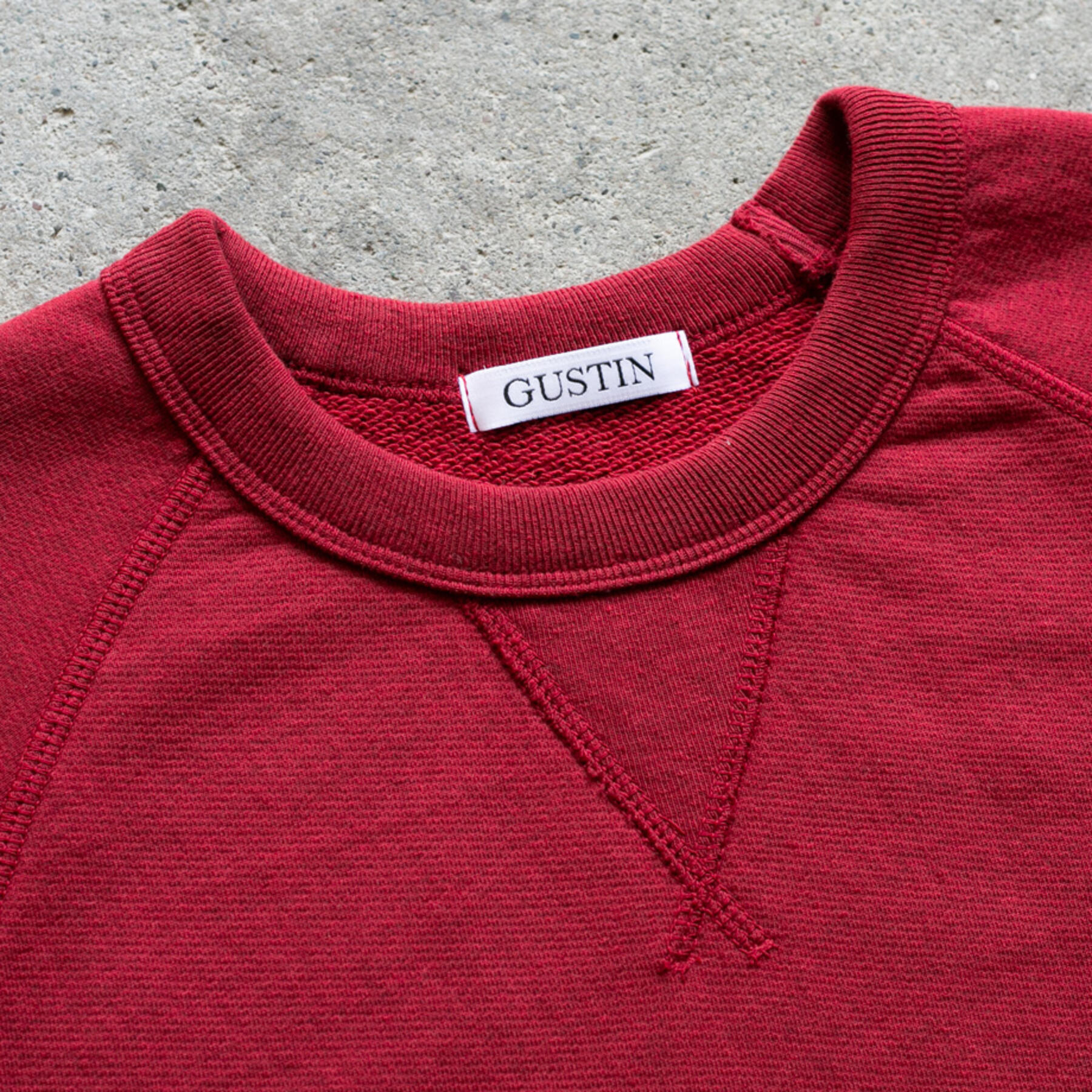 gustin short sleeve sweatshirt 4 pack (oxblood, black, royal, red)