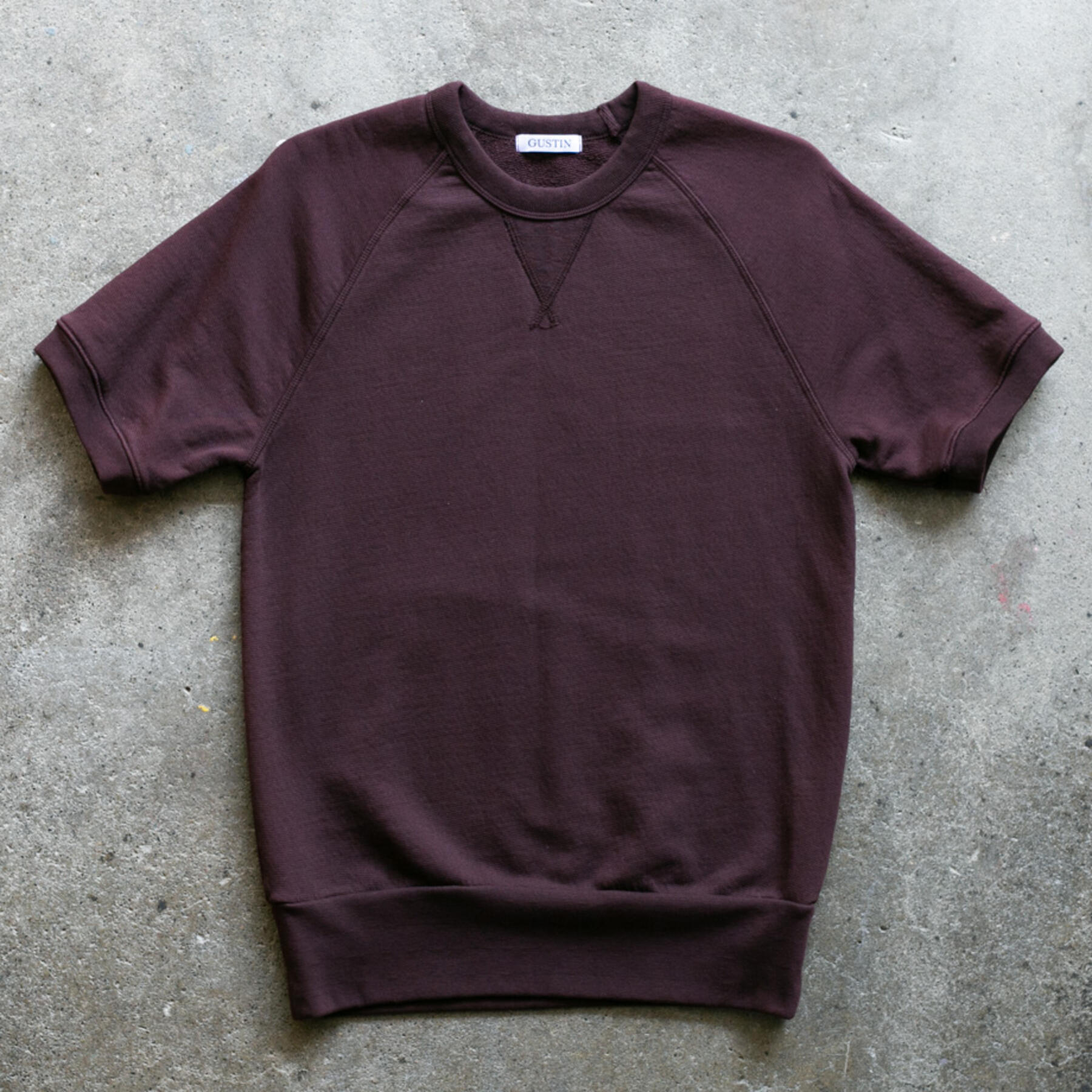 gustin short sleeve sweatshirt 4 pack (oxblood, black, royal, red)