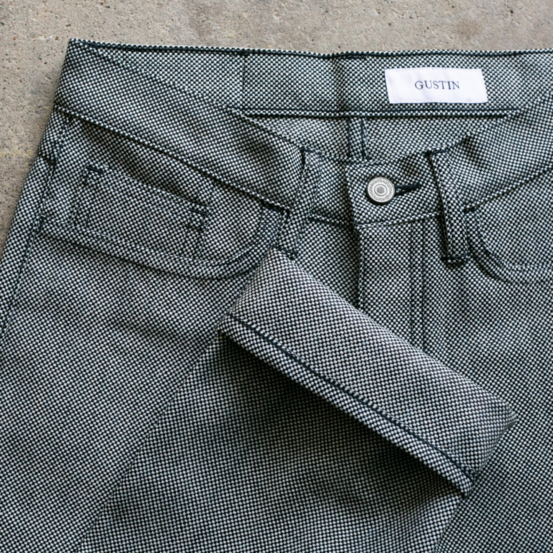 gustin #100 italy basket weave 5 pocket