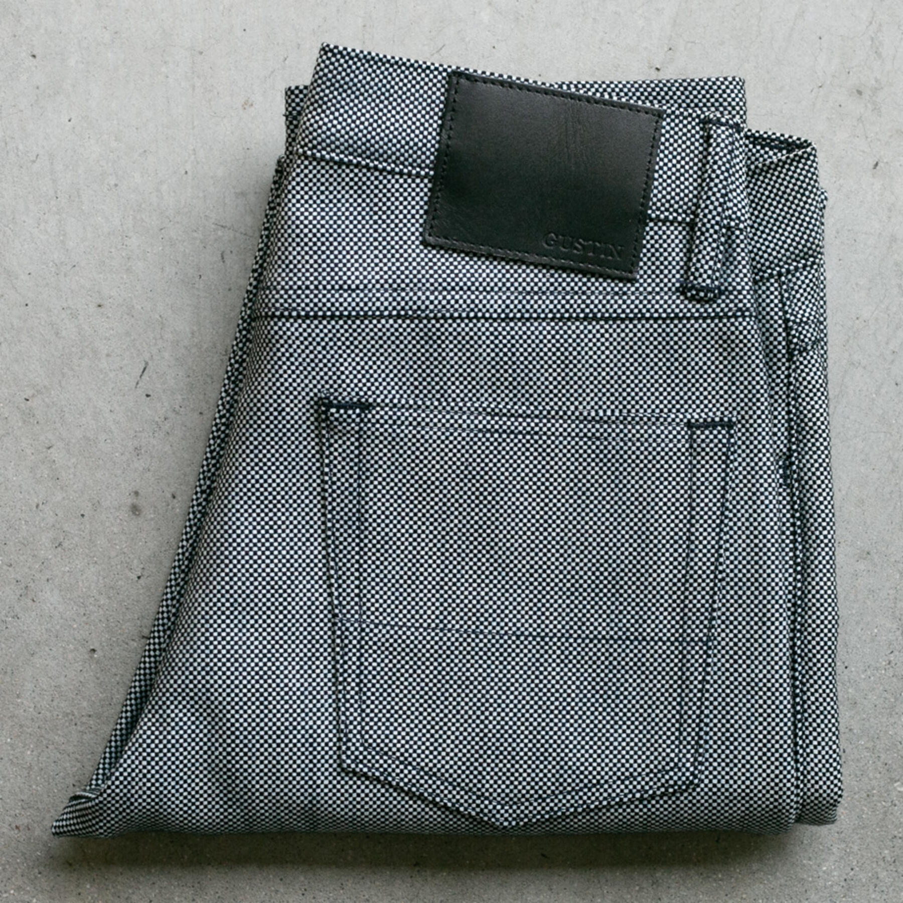 gustin #100 italy basket weave 5 pocket