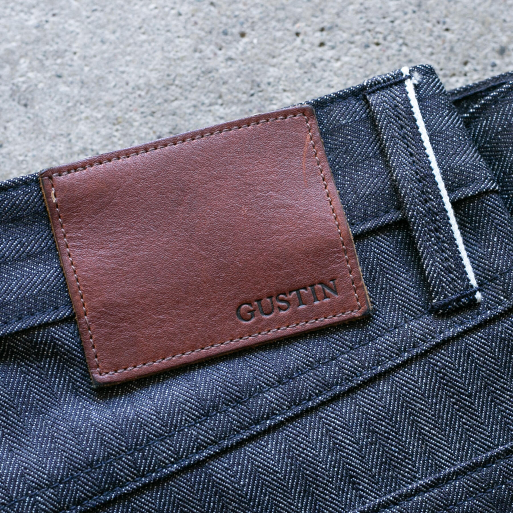 gustin #502 japan selvedge herringbone