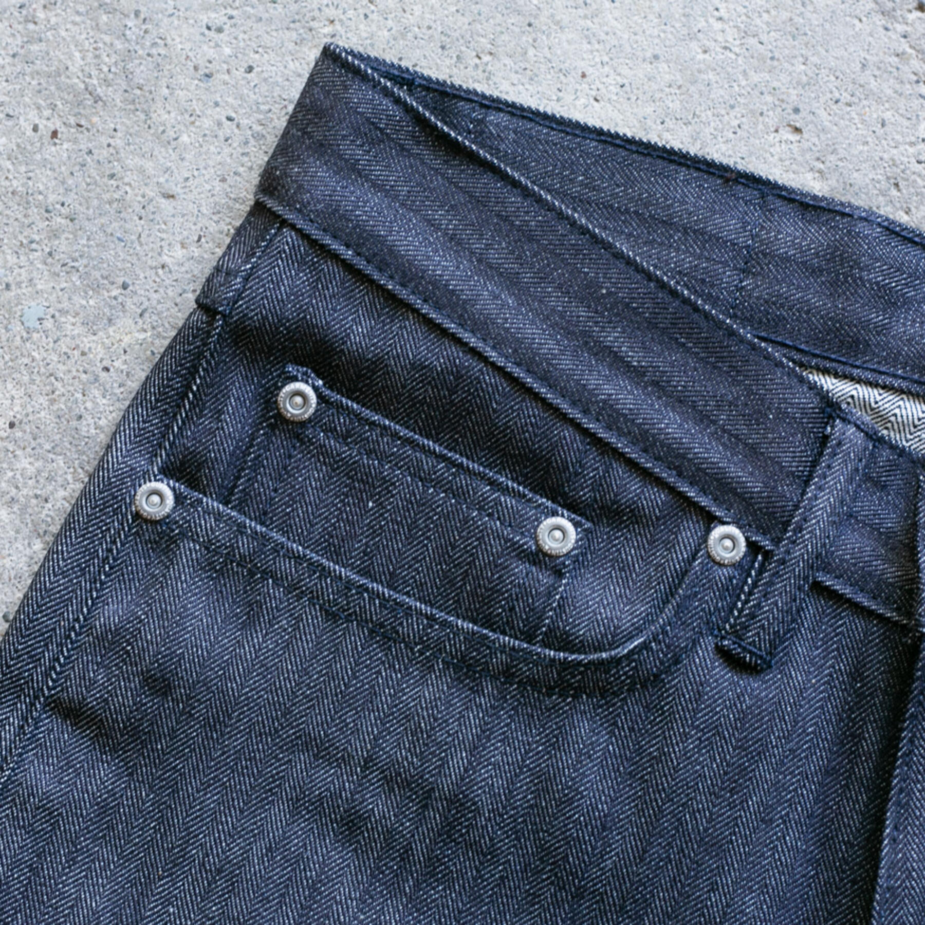gustin #502 japan selvedge herringbone