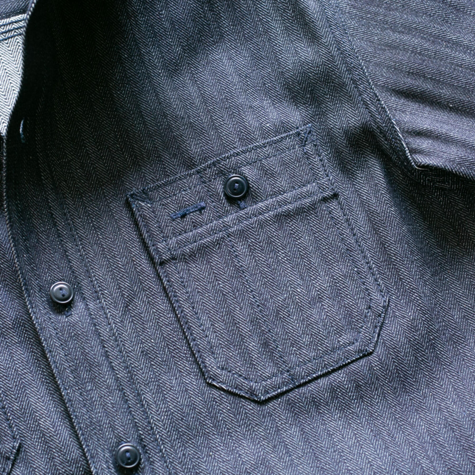 gustin #85 japan selvedge herringbone workshirt