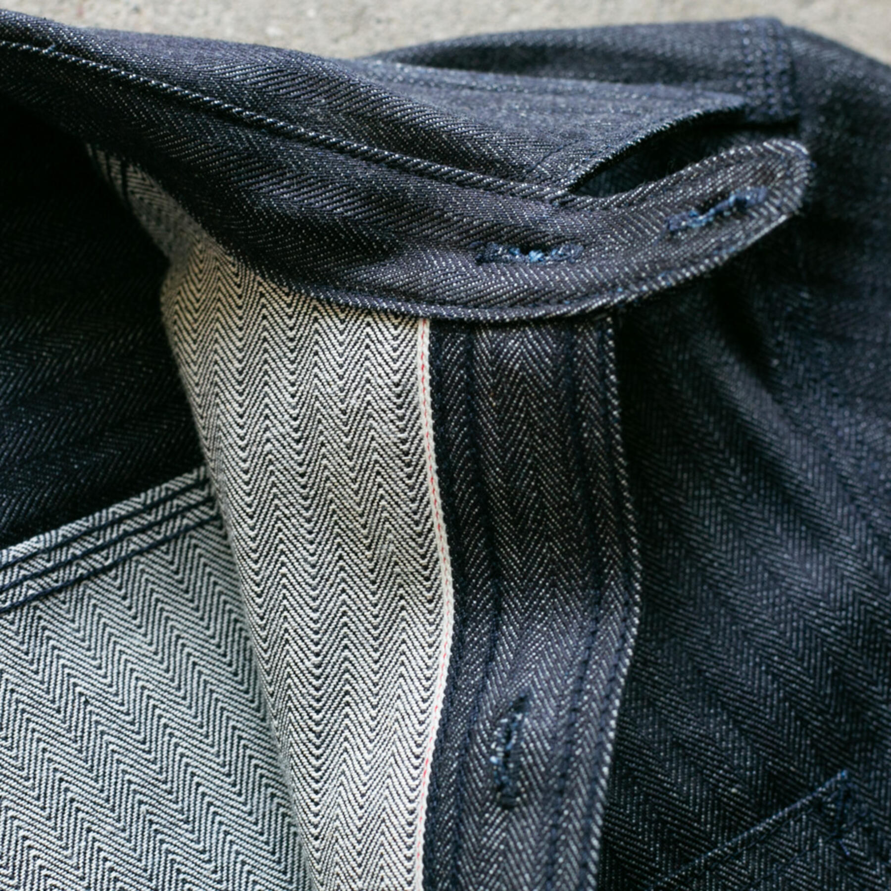 gustin #85 japan selvedge herringbone workshirt