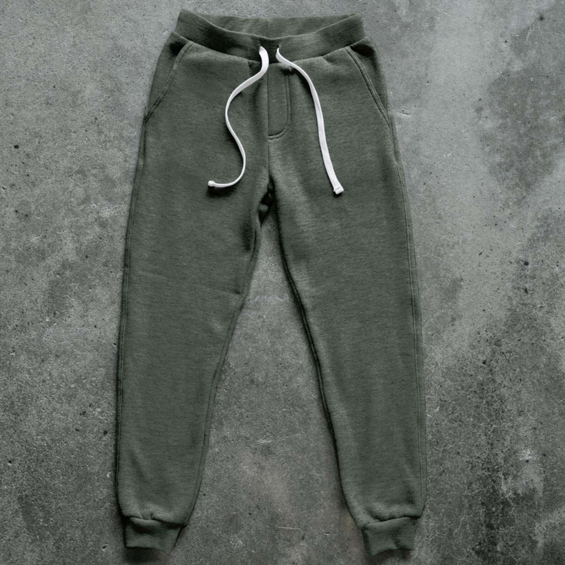 gustin twisted yarn fleece sweatpants - army