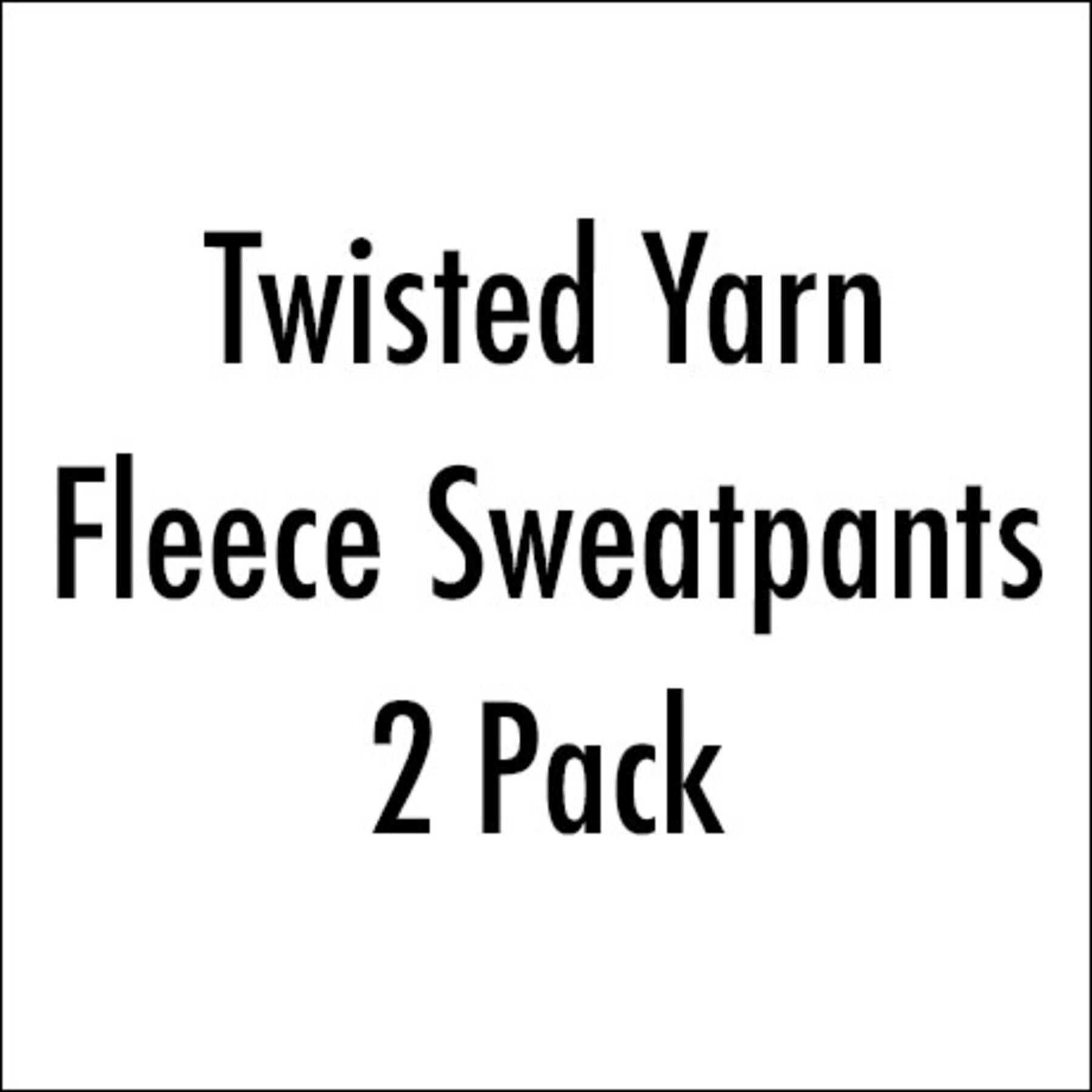 gustin twisted yarn fleece sweatpant 2 pack