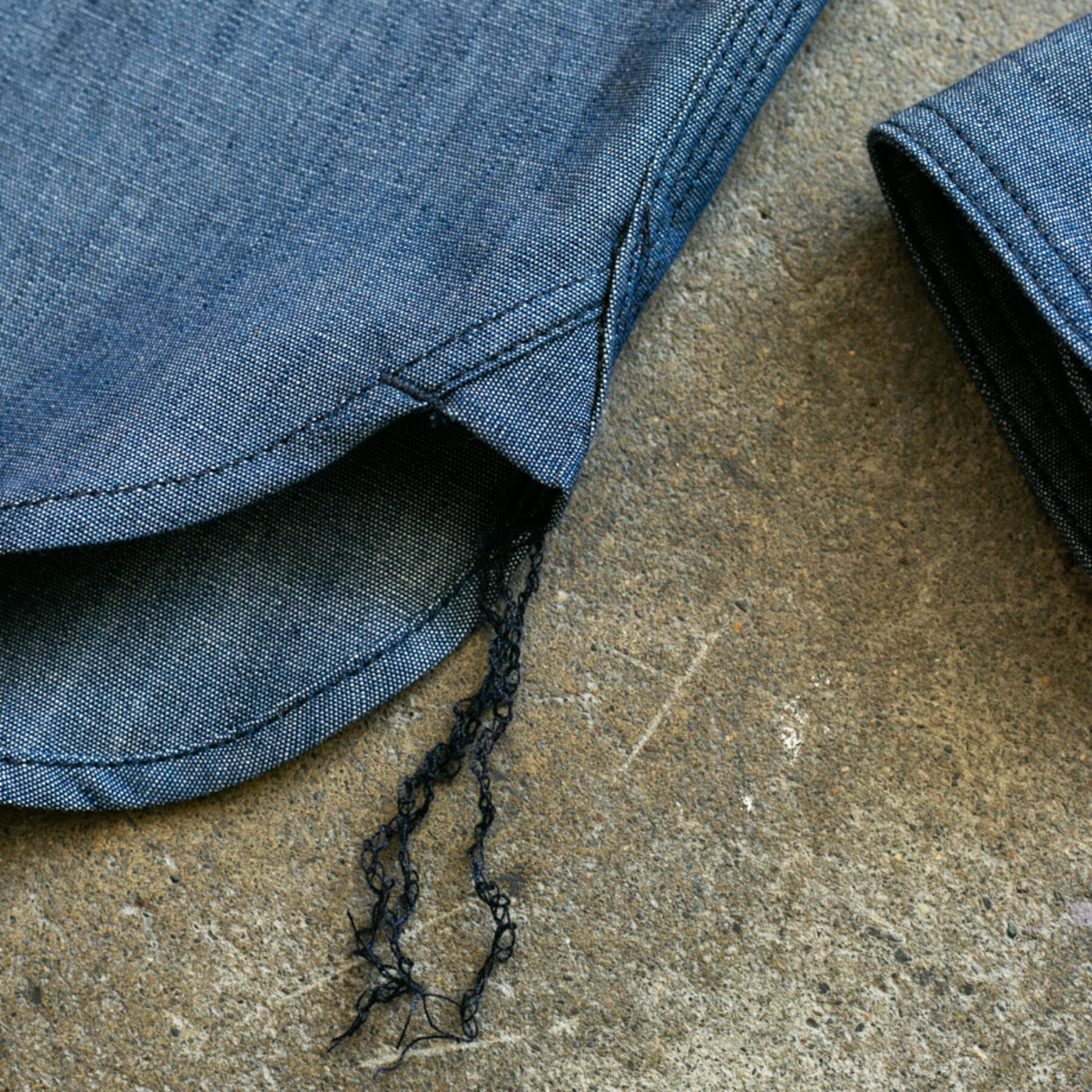 gustin #87 cone indigo chambray workshirt