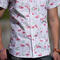 gustin #765 flamingos short sleeve shirt