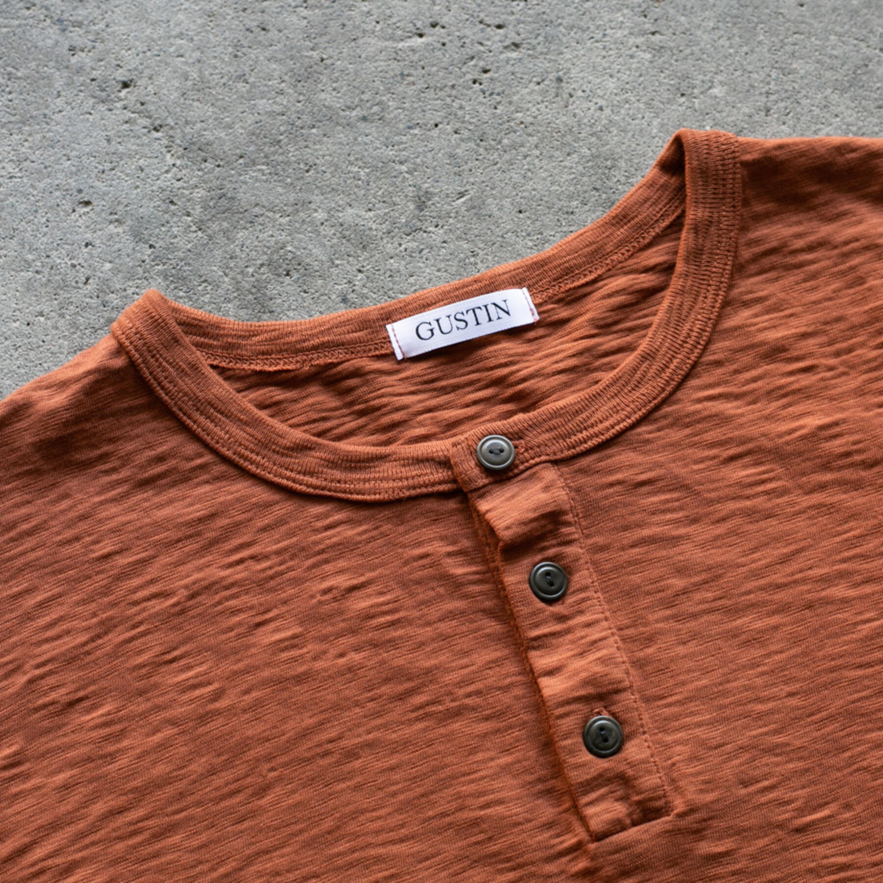 gustin big slub henley 4pk (gold, rust, olive drab, royal)