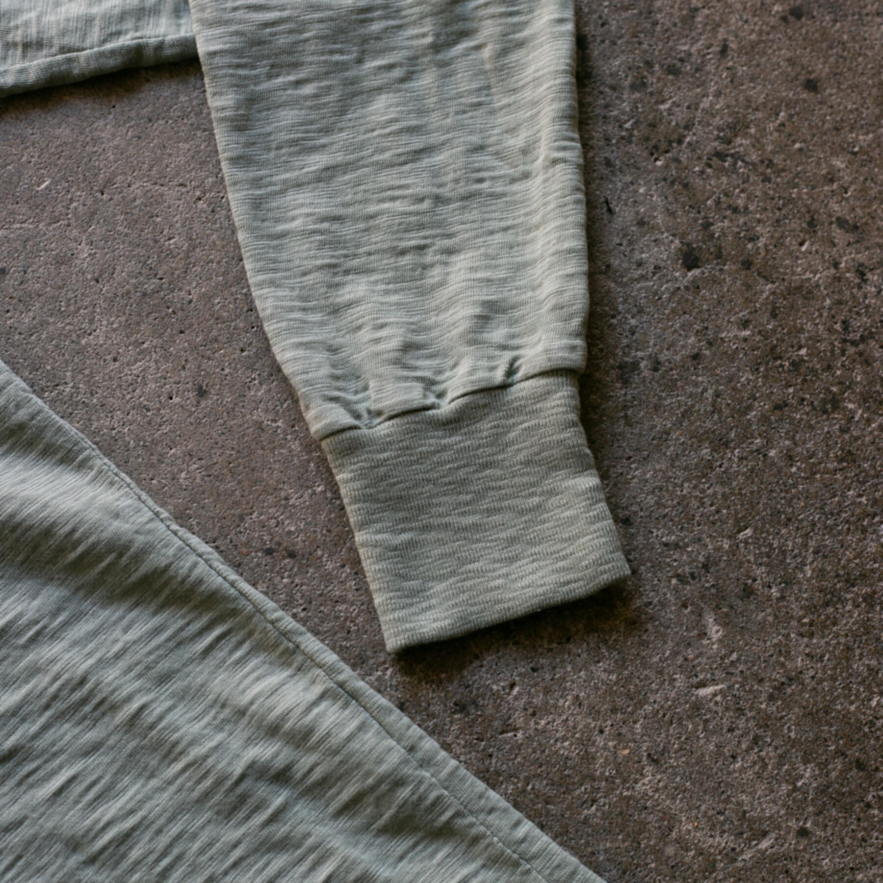 gustin big slub henley - olive drab