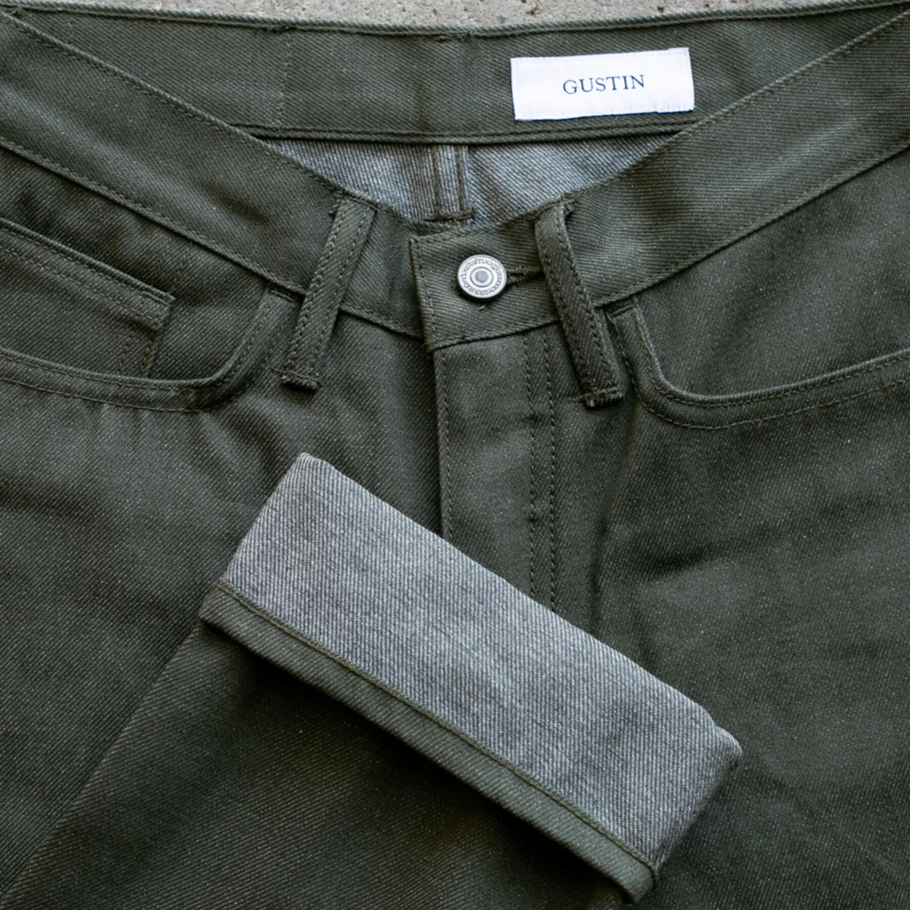 gustin #107 cone armyxgrey 5 pocket