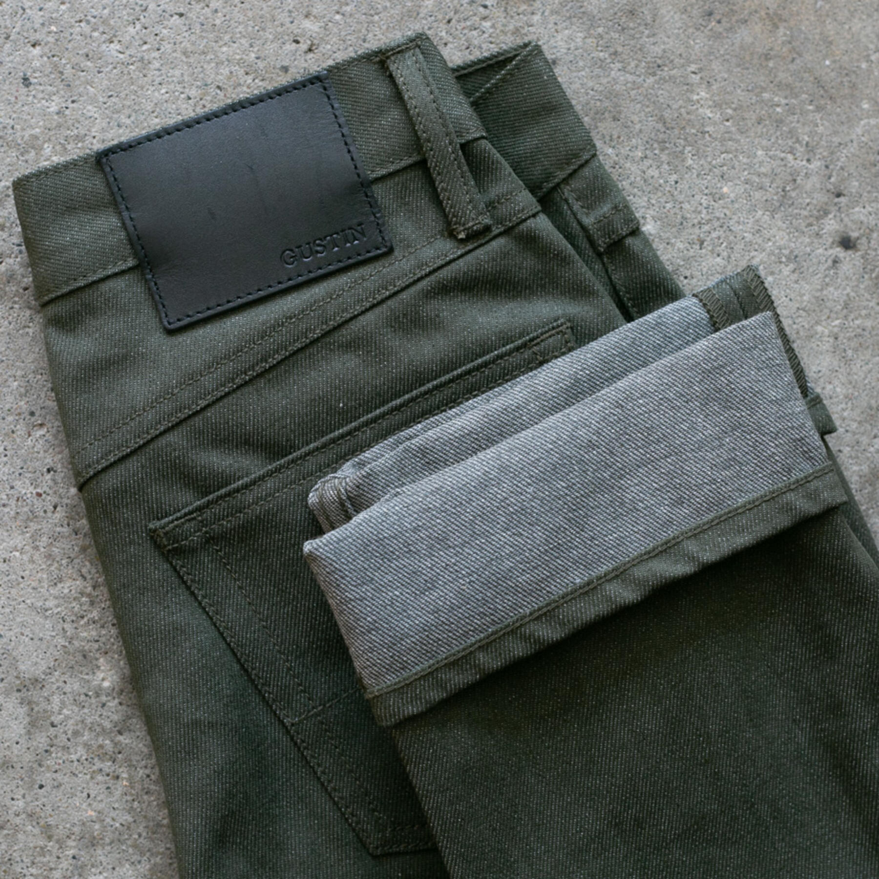 gustin #107 cone armyxgrey 5 pocket