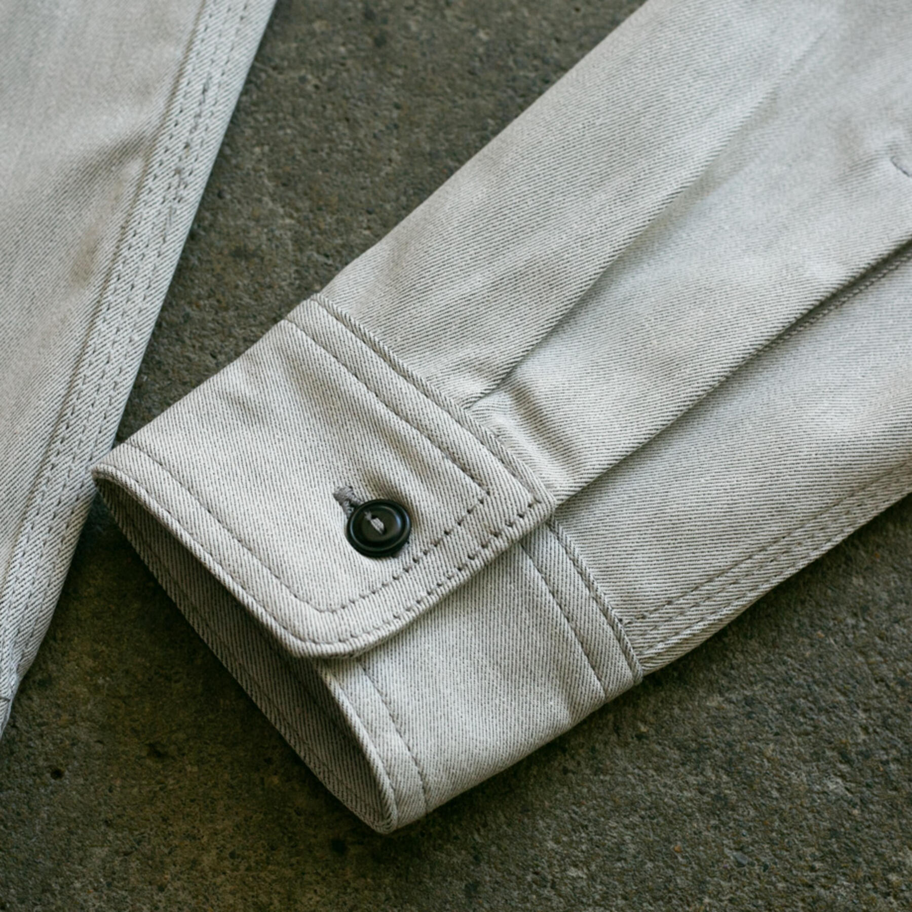 gustin #88 cone mills white x grey workshirt