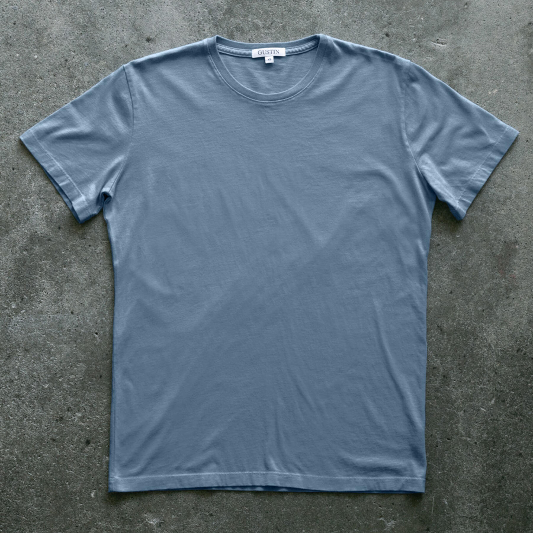 gustin pima cotton pigment dye t-shirt 3 pack (faded rose, oatmeal, ocean)