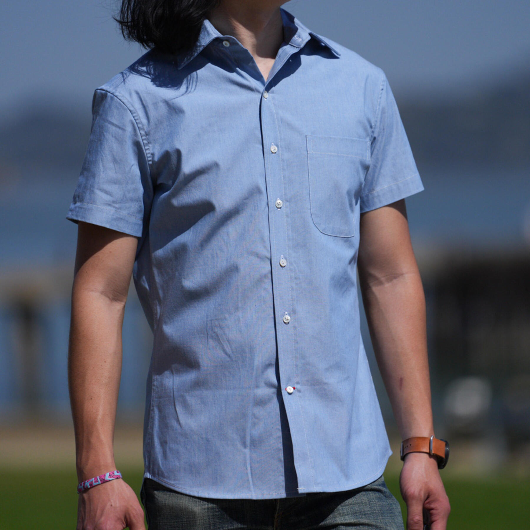 gustin #768 silk chambray - sky