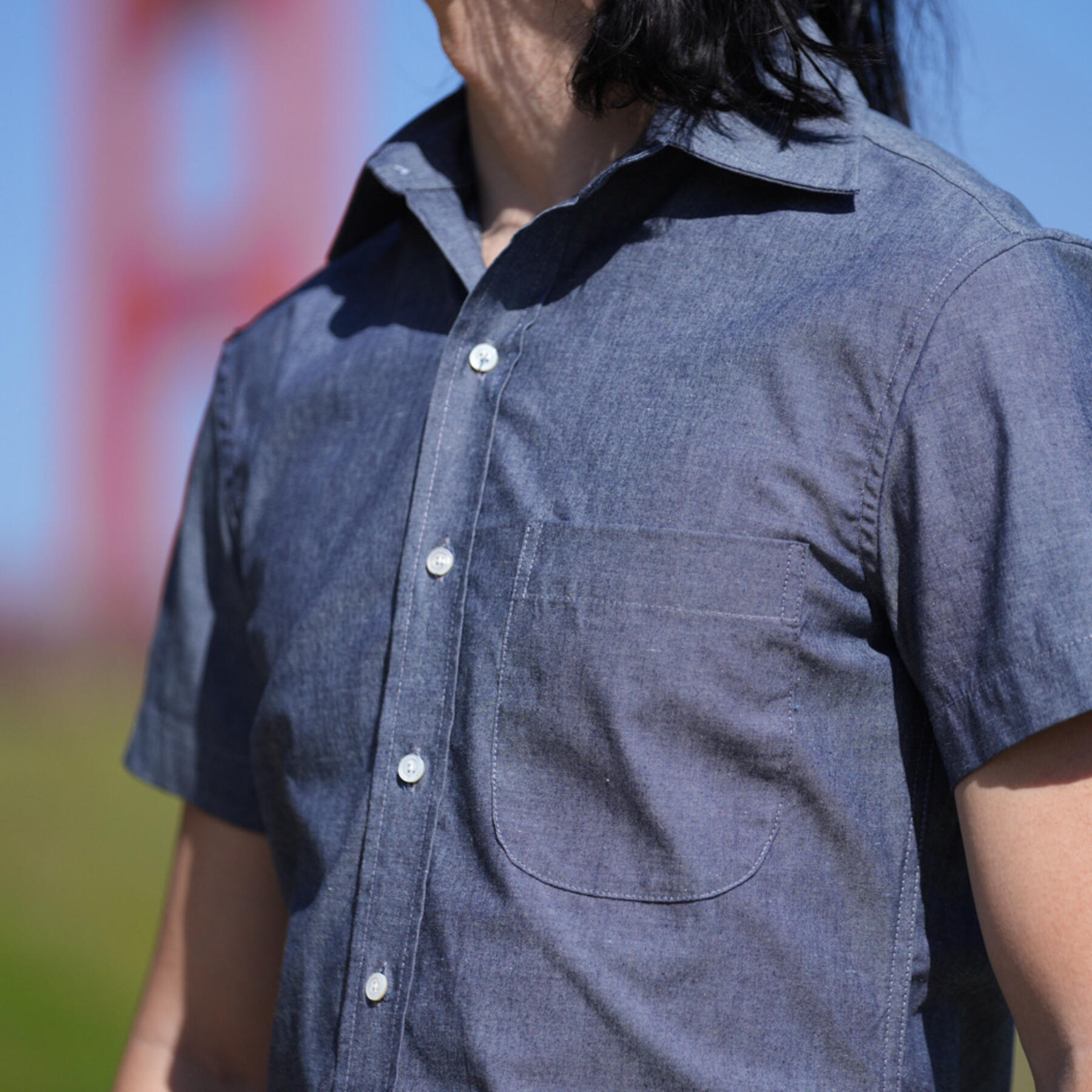 gustin #770 silk chambray - dark indigo